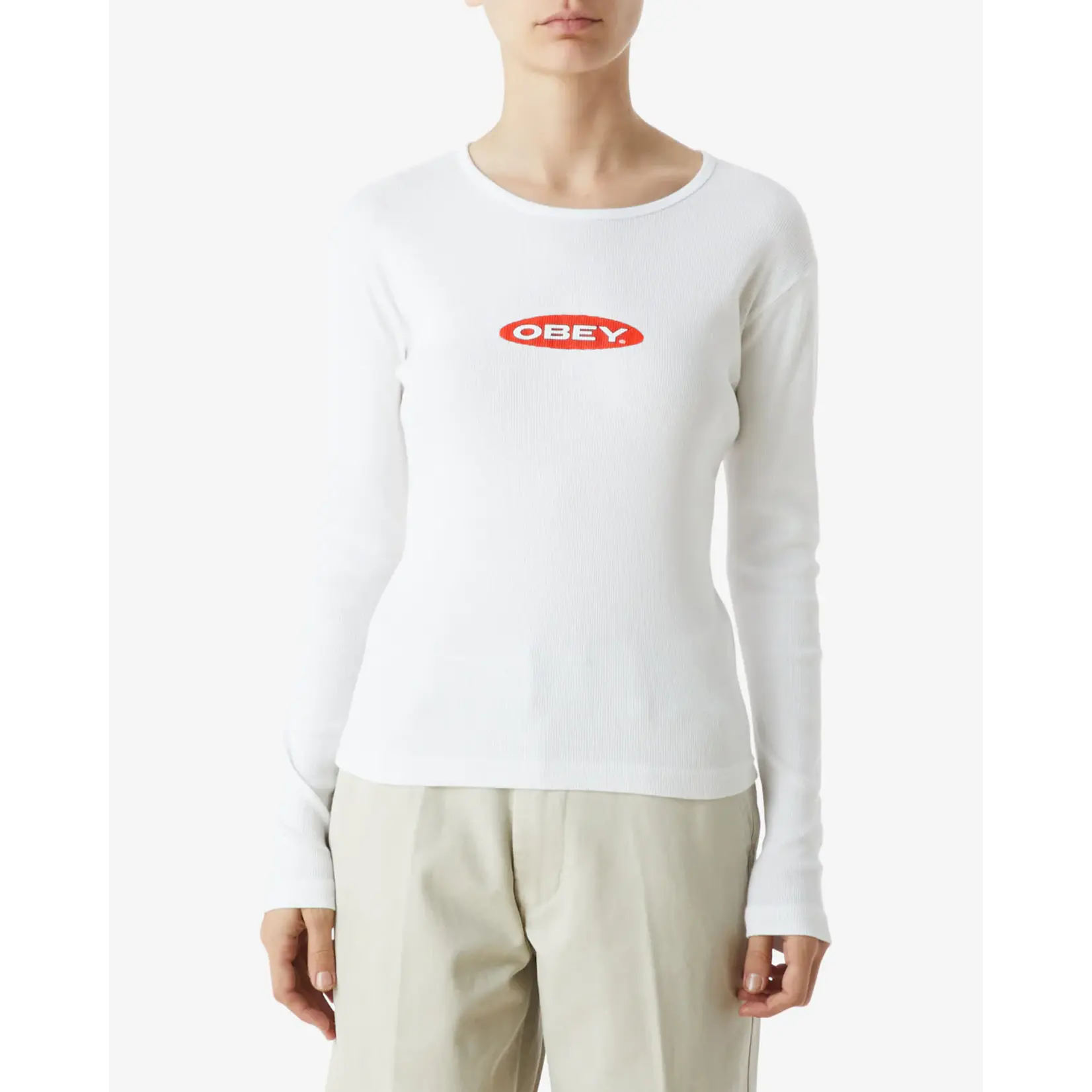 OBEY W OBEY OVAL L/S TEE