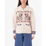 OBEY W OBEY SWANS ZIP SWEATER