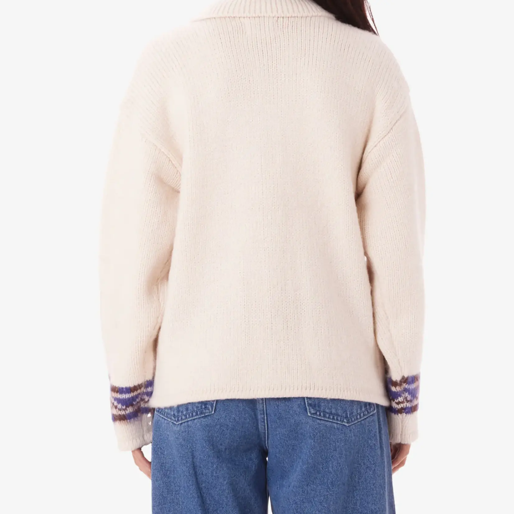 OBEY W OBEY SWANS ZIP SWEATER