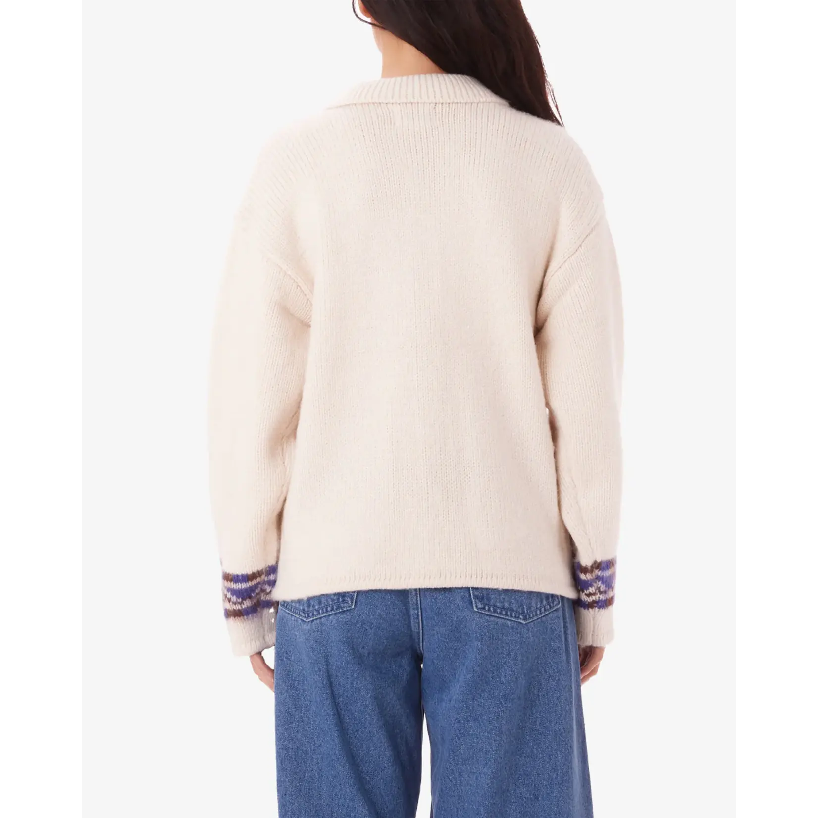 OBEY OBEY WOMEN SWANS ZIP SWEATER