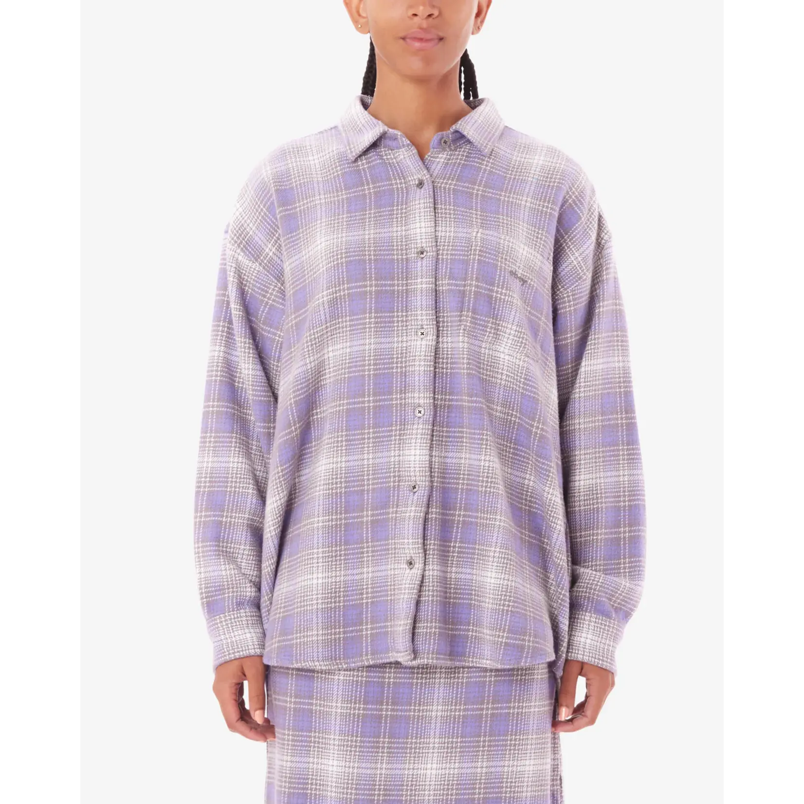 OBEY W OBEY BELMONT PLAID SHIRT