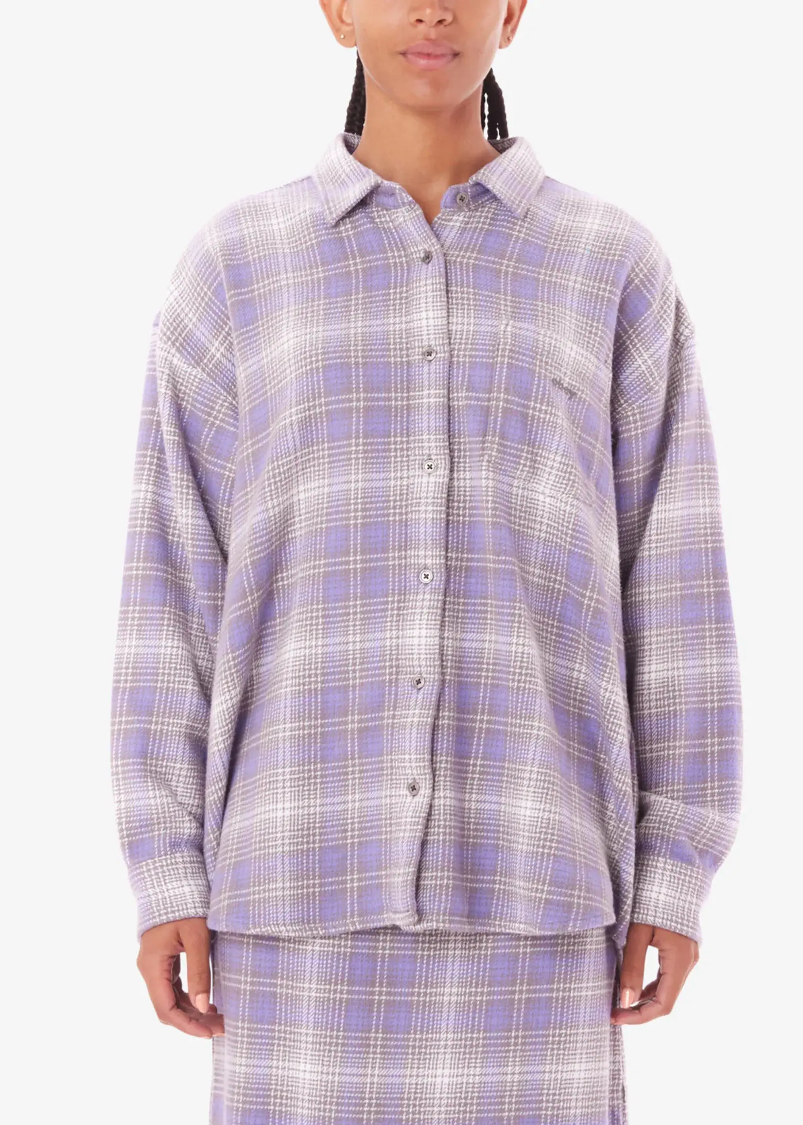 OBEY W OBEY BELMONT PLAID SHIRT