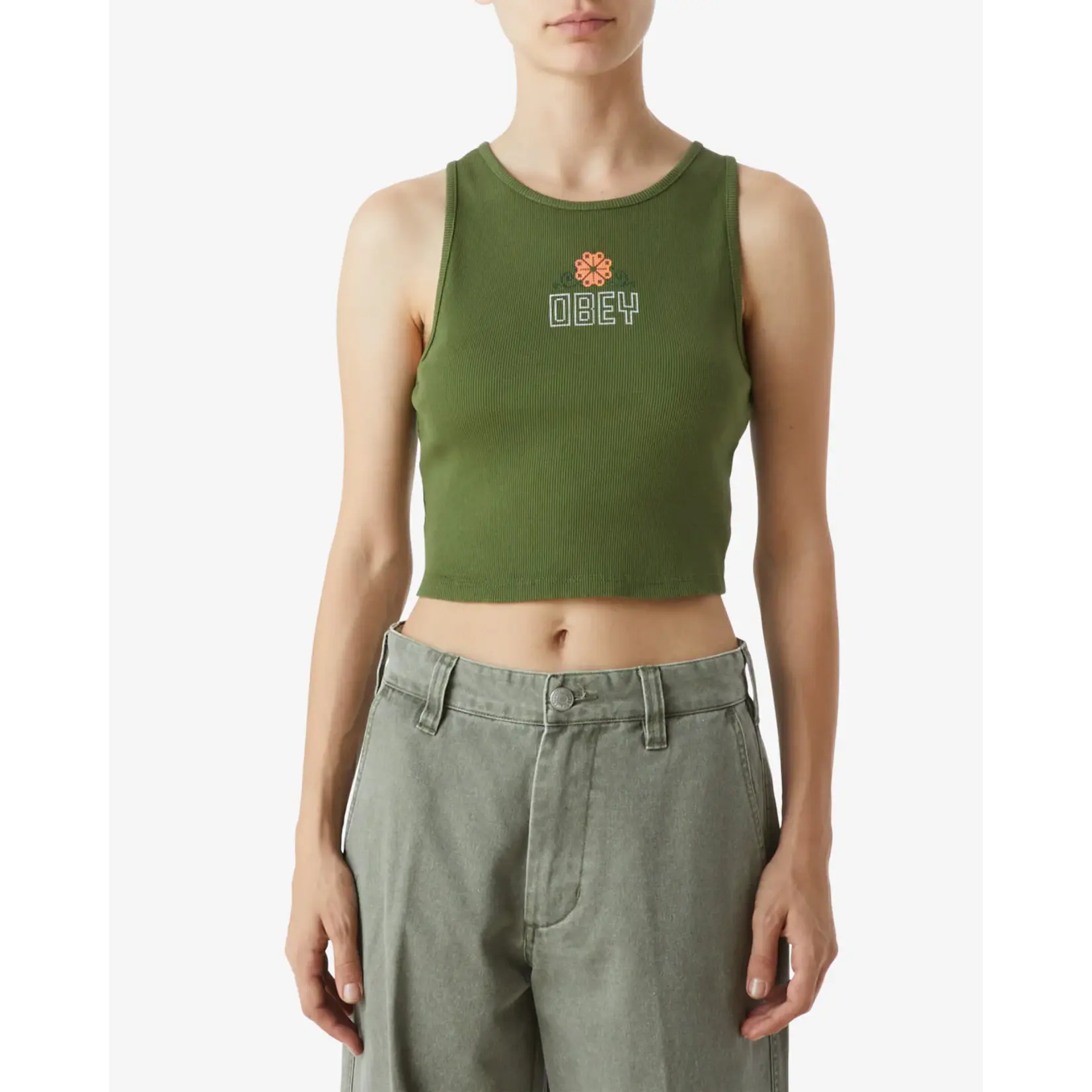 OBEY W OBEY CROSS STITCH