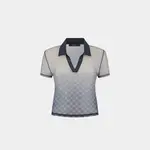 DAILY PAPER W DP MESH MONOGRAM POLO S/S