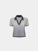 DAILY PAPER W DAILY PAPER MESH MONOGRAM POLO S/S