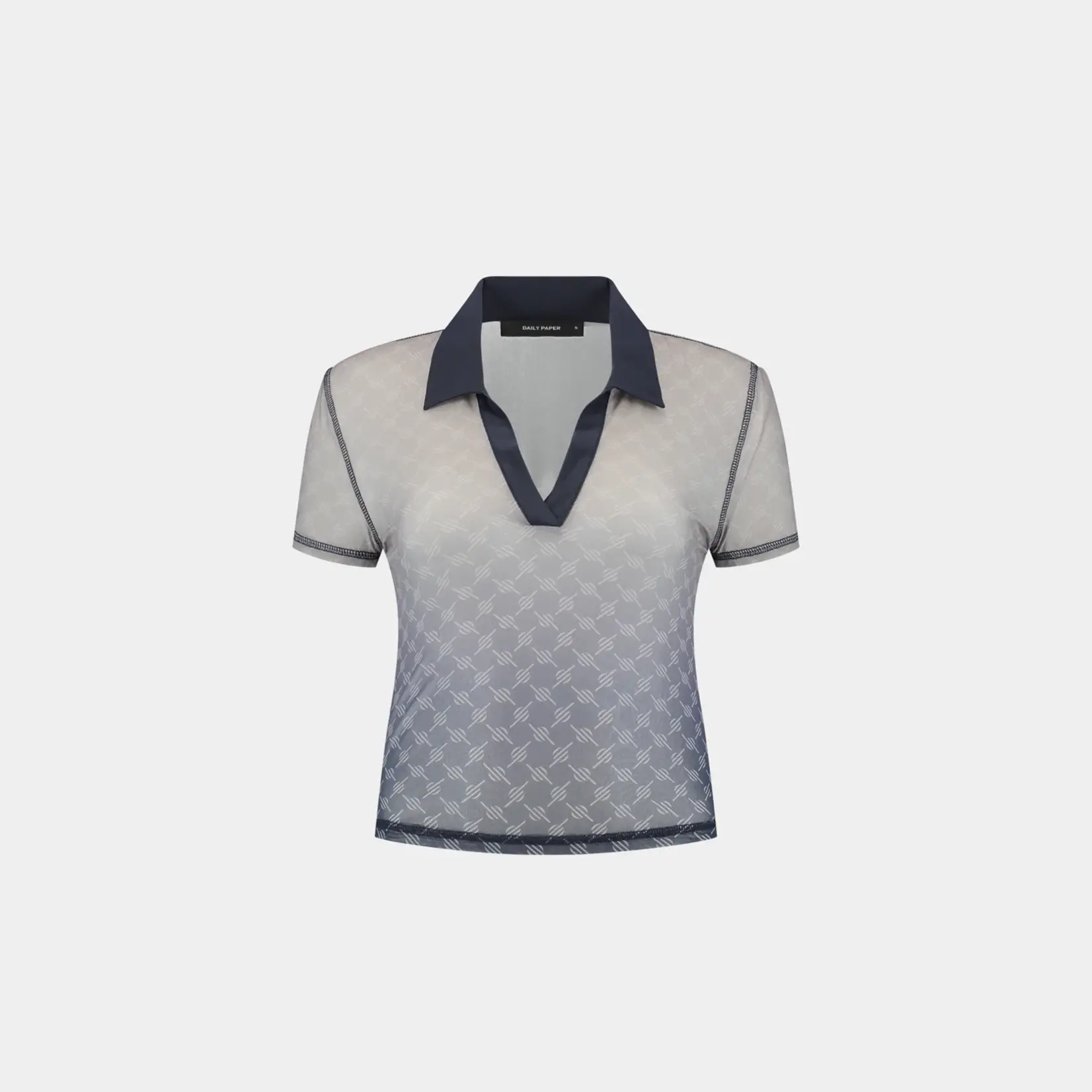 DAILY PAPER W DP MESH MONOGRAM POLO S/S