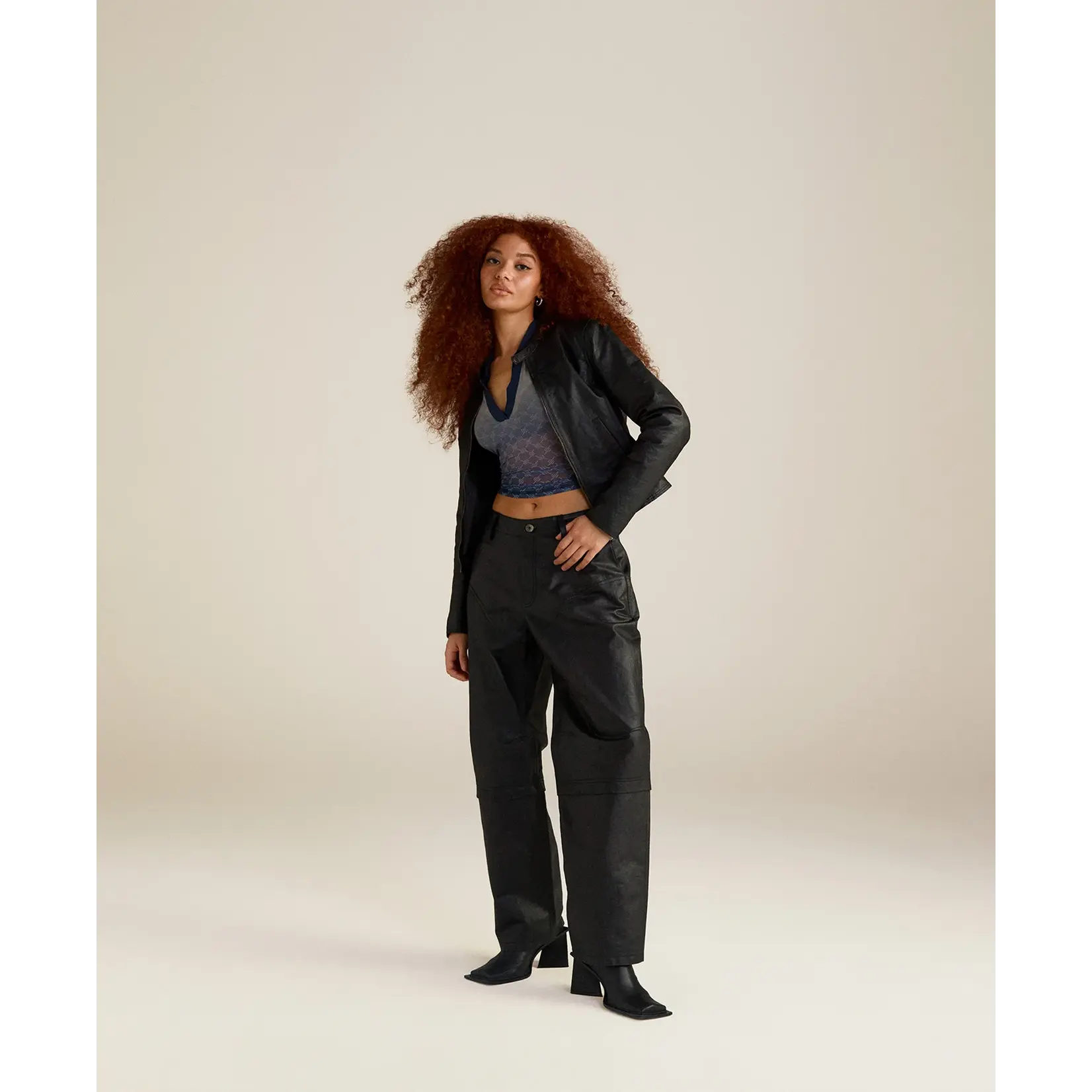 DAILY PAPER W DAILY PAPER MESH MONOGRAM POLO S/S