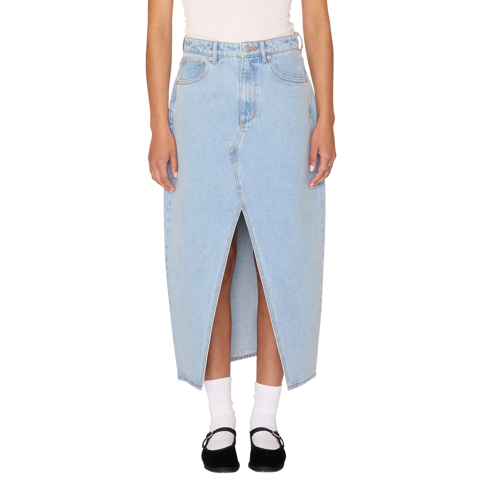 OBEY W OBEY SIMPLEX DENIM SKIRT