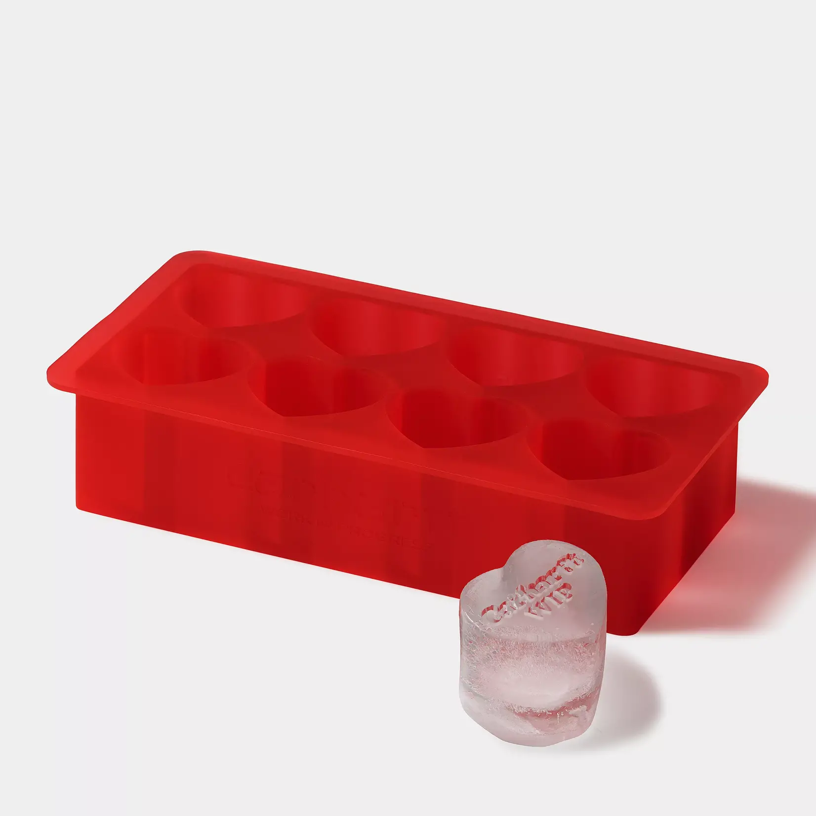 CARHARTT WIP HEART ICE CUBE TRAY SILICONE SCARLET