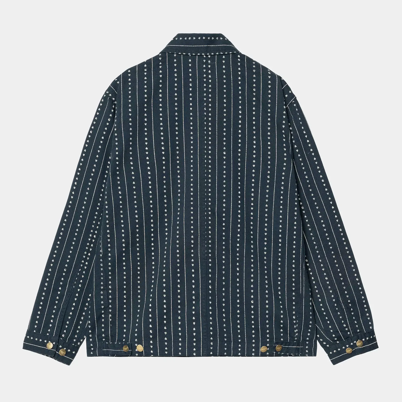 CARHARTT WIP DREWE CHORE COAT HEART C PINSTRIPE
