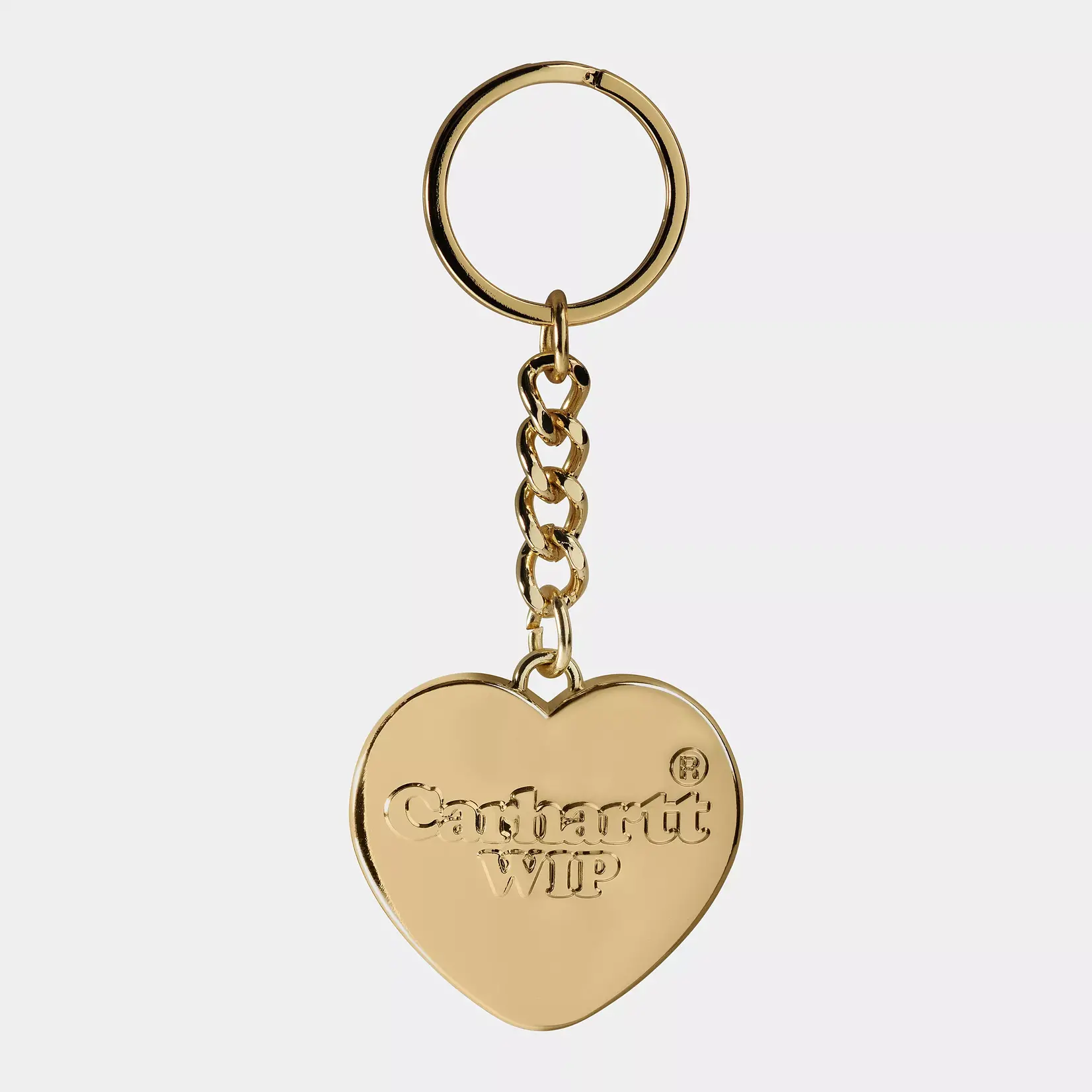 CARHARTT WIP HEART KEYCHAIN ZINC