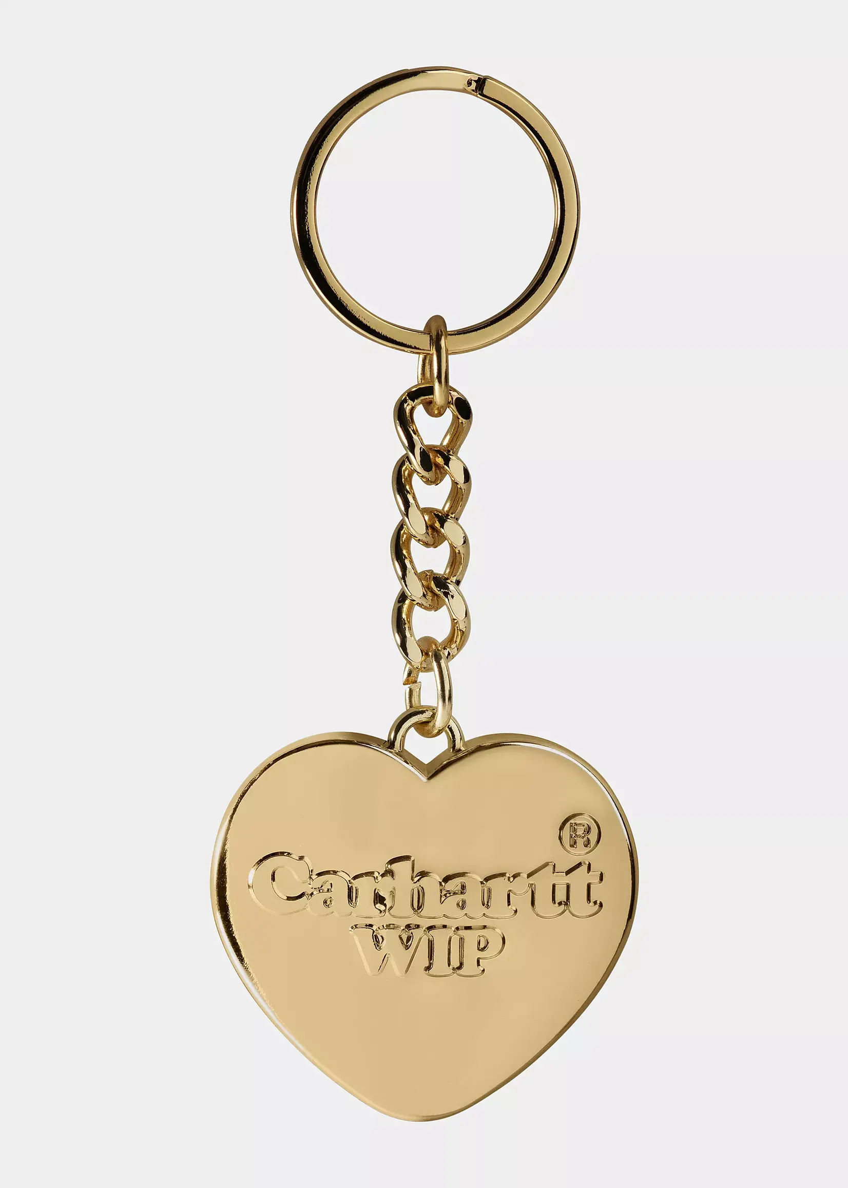 CARHARTT WIP HEART KEYCHAIN ZINC