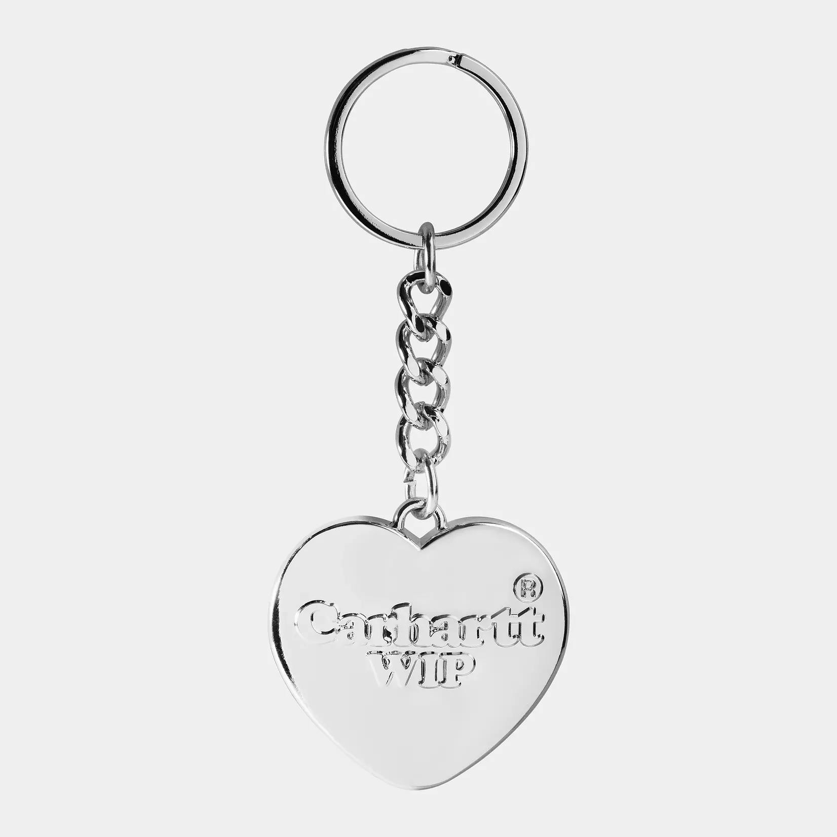 CARHARTT WIP HEART KEYCHAIN ZINC
