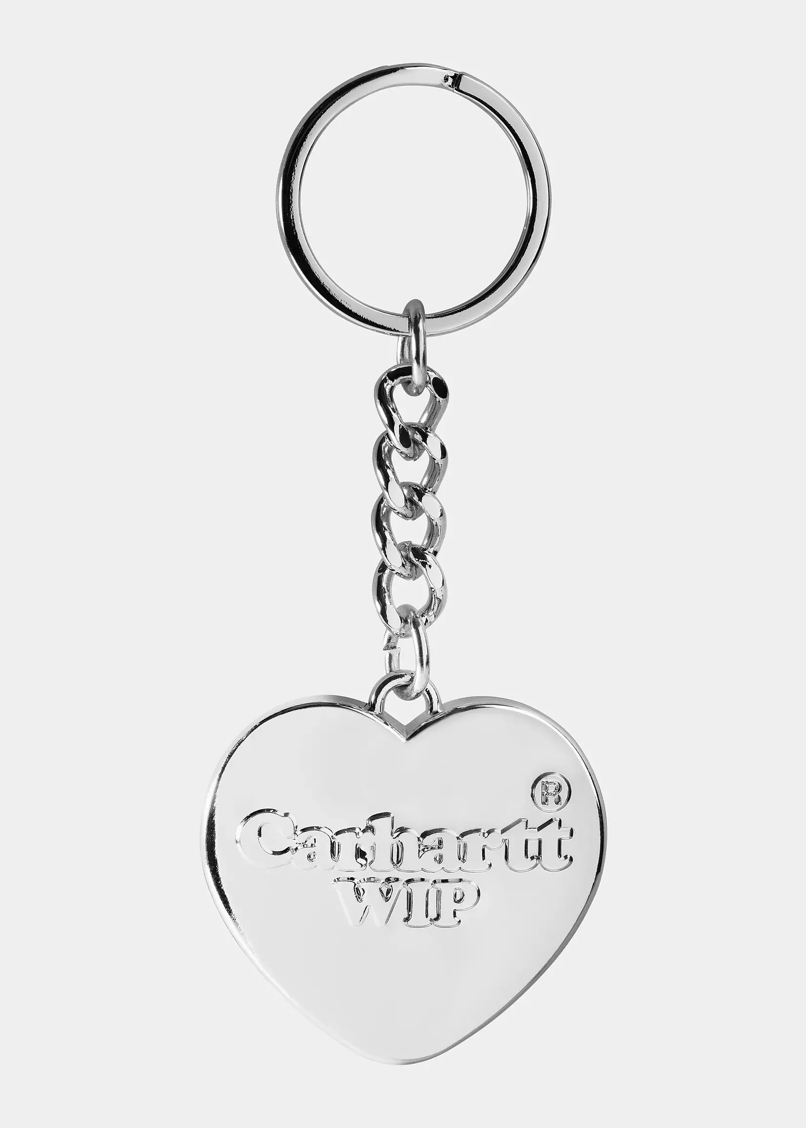 CARHARTT WIP HEART KEYCHAIN ZINC