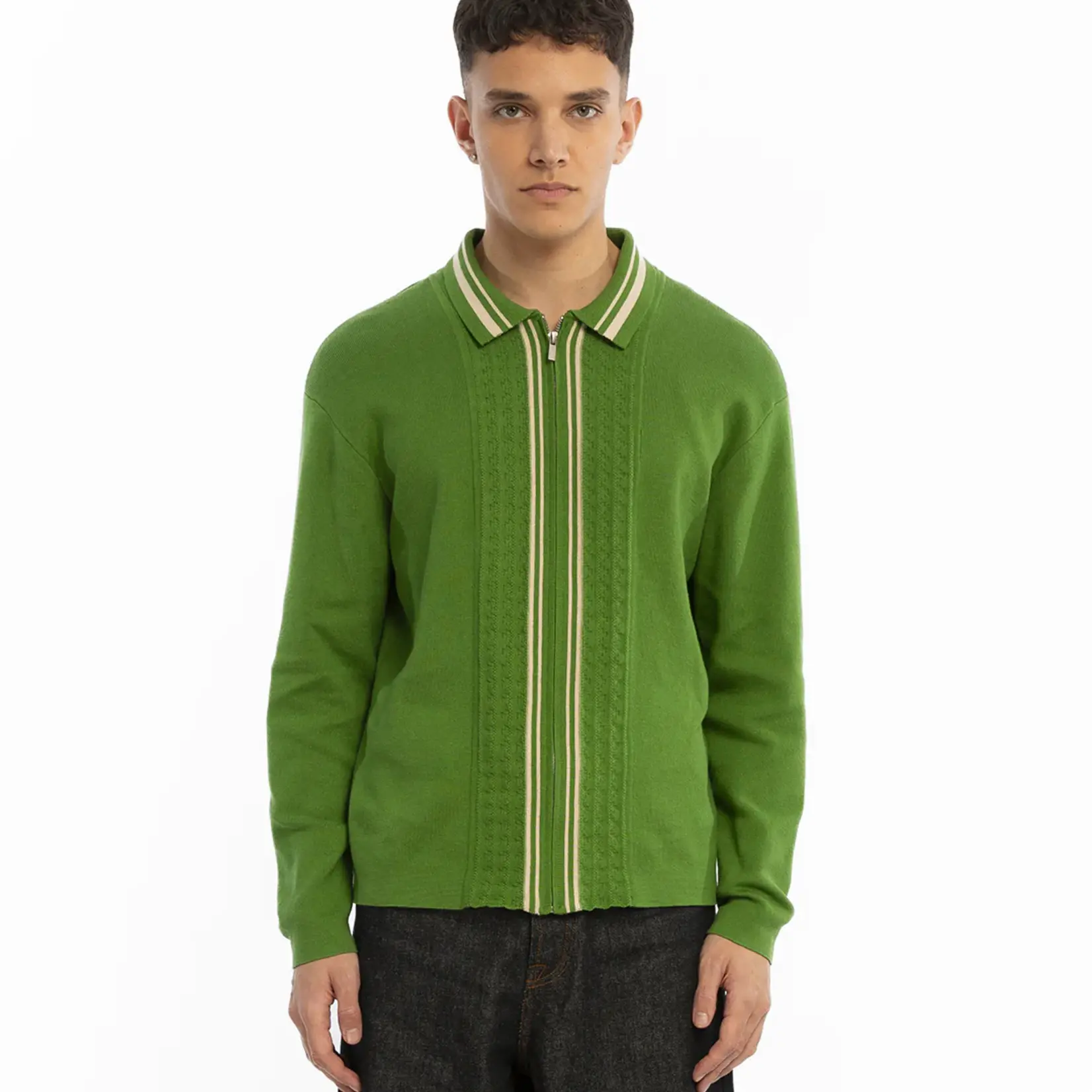 WALK IN PARIS WALK EMERALD KNITTED CARDIGAN