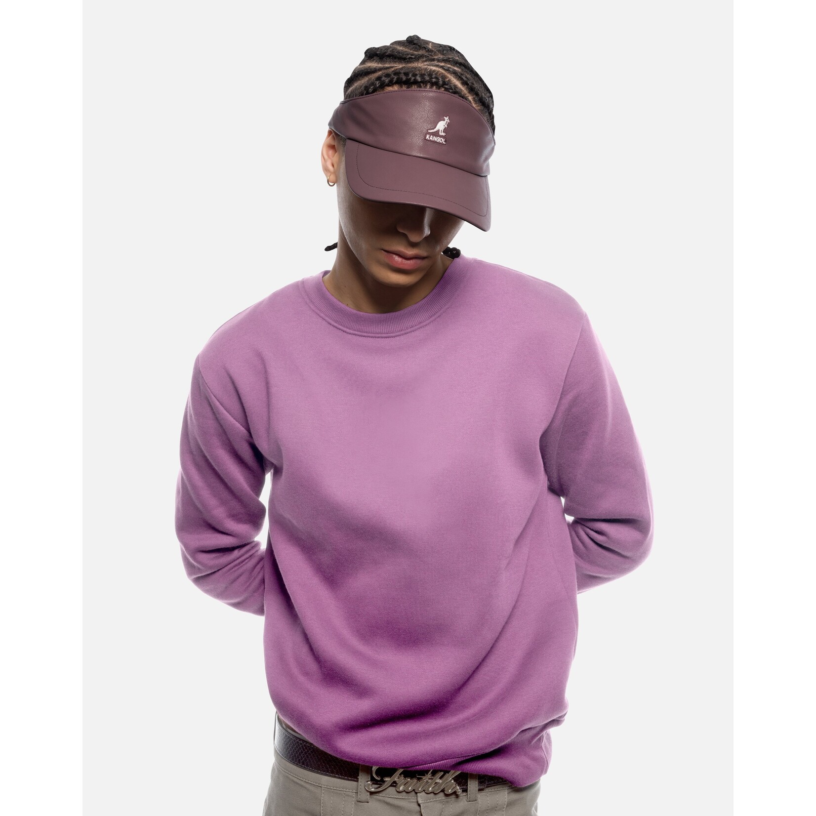 KANGOL KANGOL FAUX LEATHER VISOR