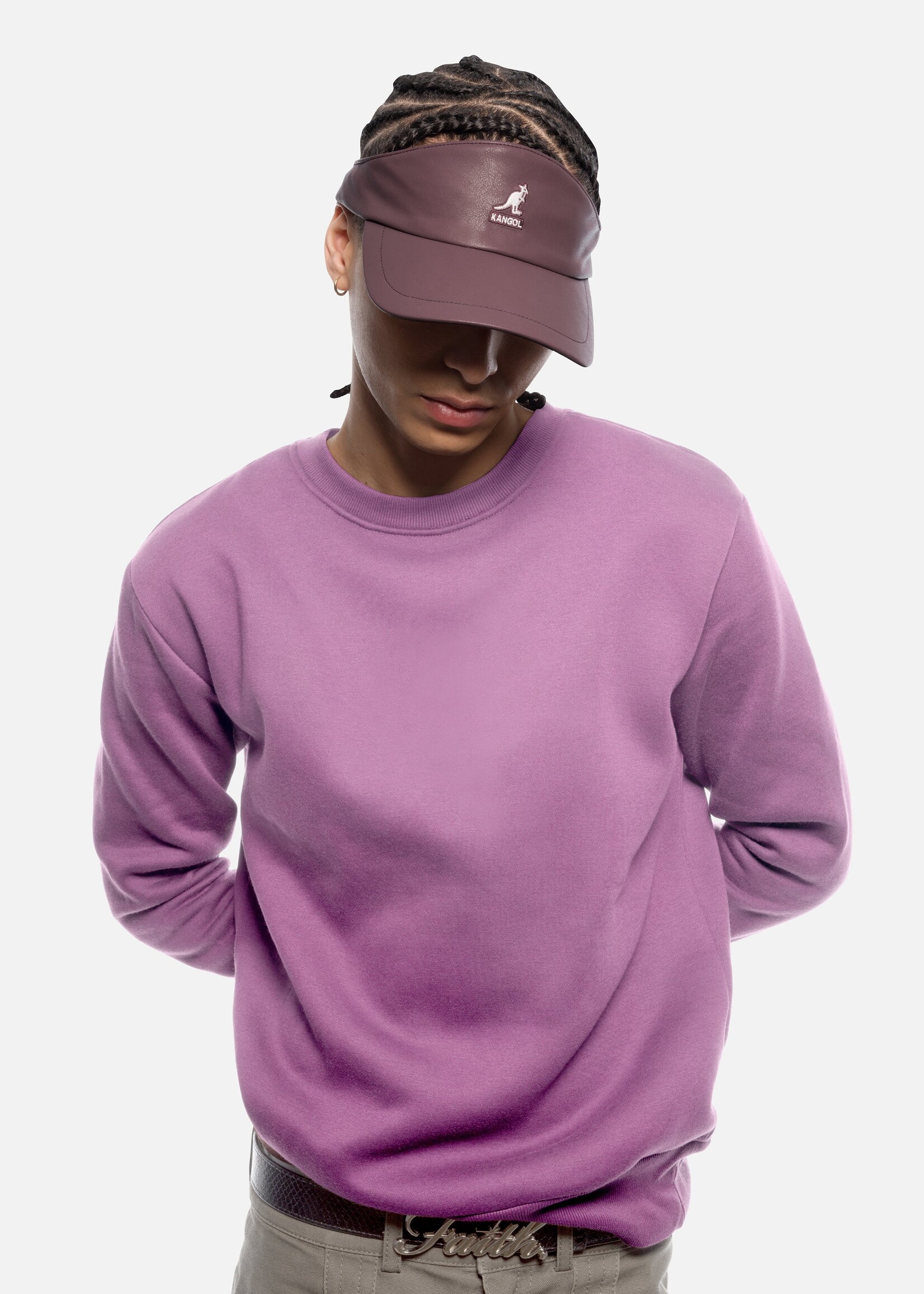 KANGOL KANGOL FAUX LEATHER VISOR