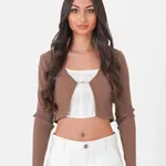 SIXTH JUNE W SJ LS RIBBED CARDIGAN