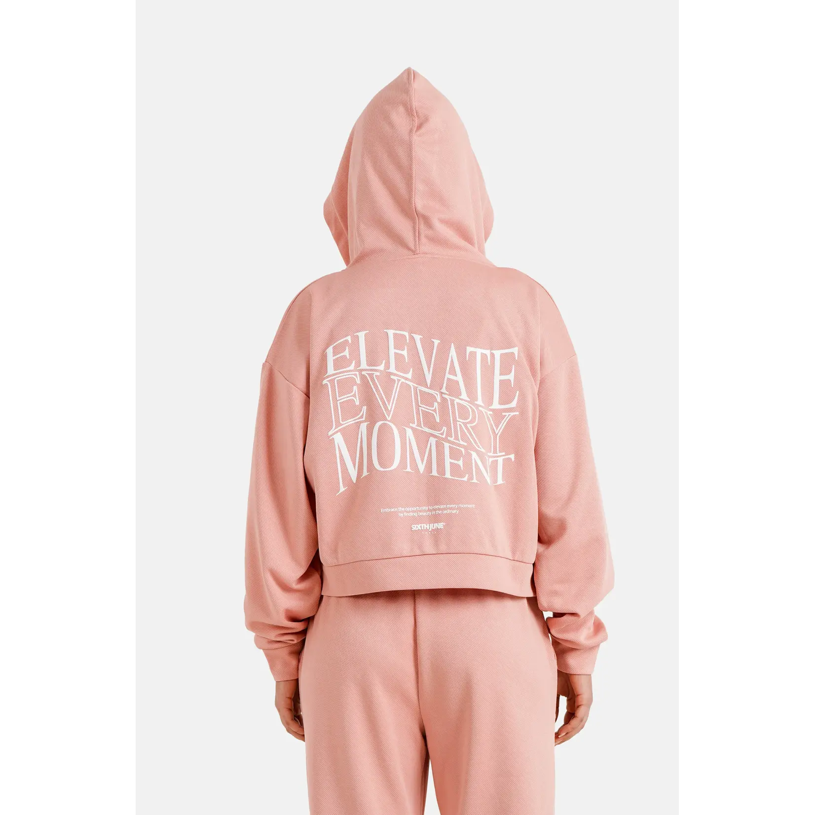 SIXTH JUNE W SIXTH JUNE ELEVATE PRINTED ZIP UP HOODIE