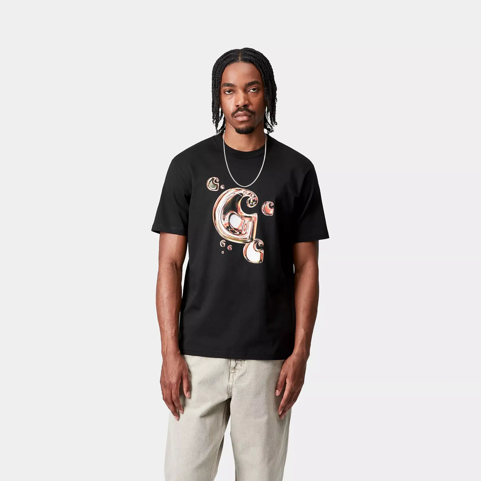 CARHARTT WIP CARHARTT WIP S/S SOLAR CHROME C-LOGO T-SHIRT