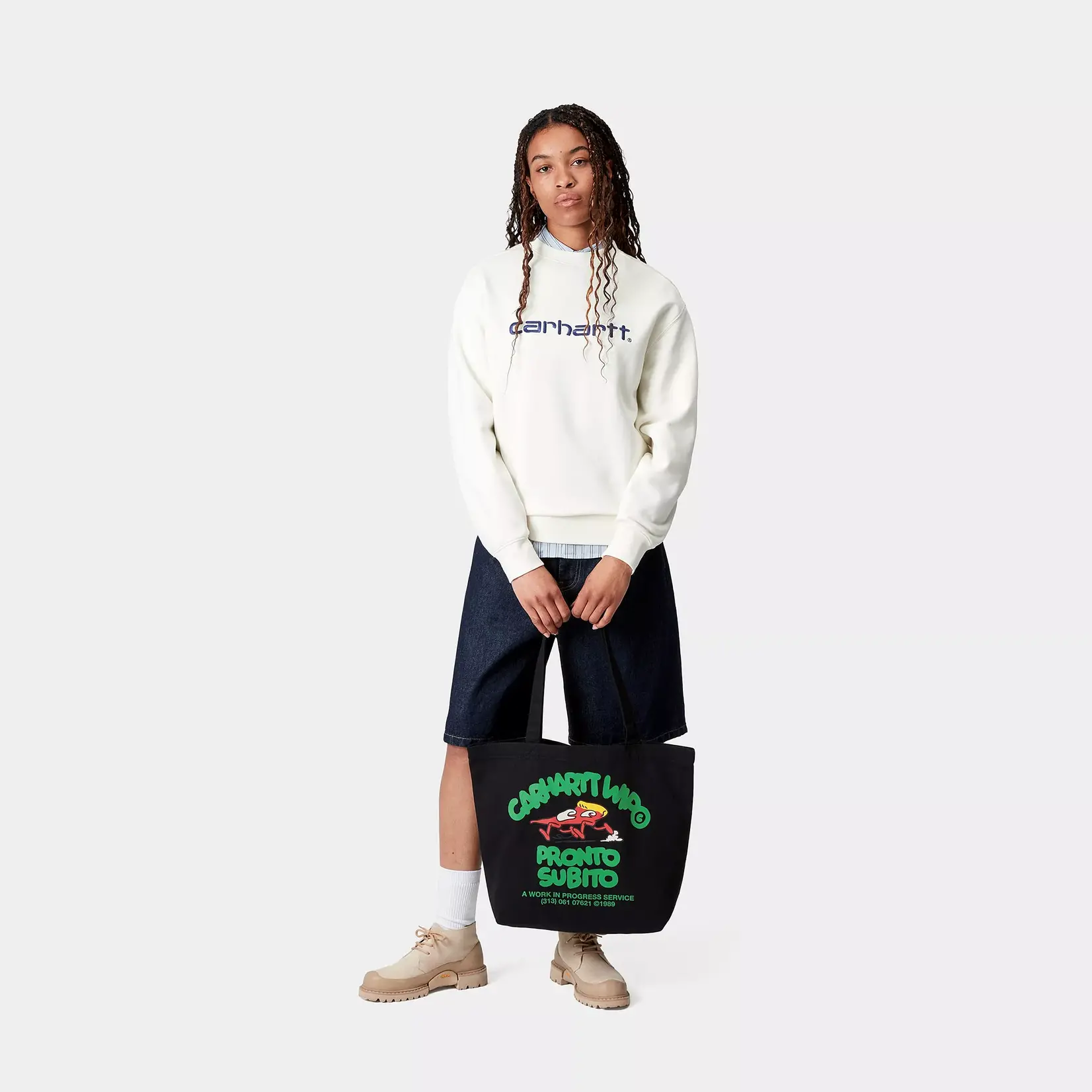 CARHARTT WIP CANVAS GRAPHIC TOTE