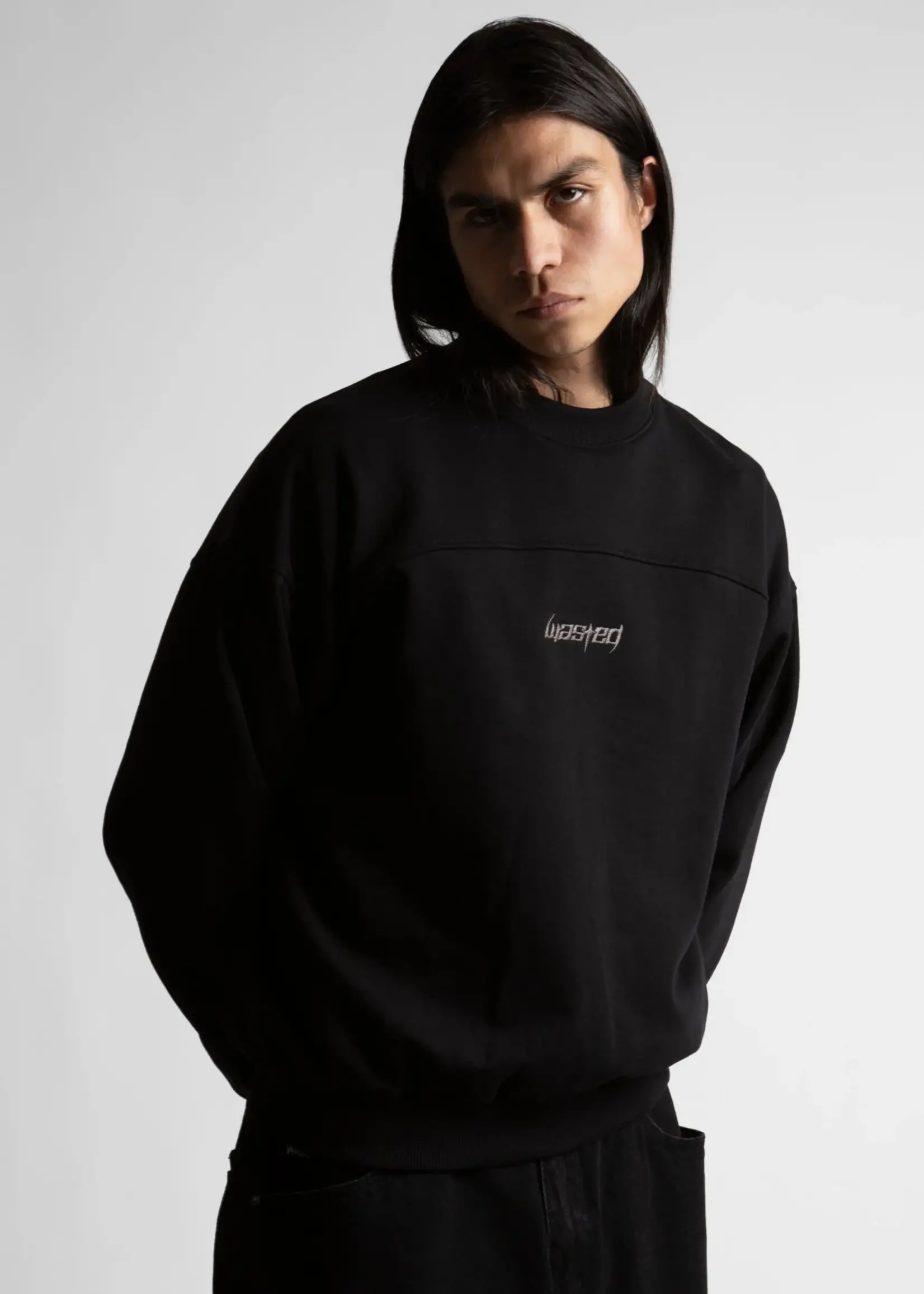WASTED PARIS WASTED PARIS SWITCHBLADE BOXY CREWNECK