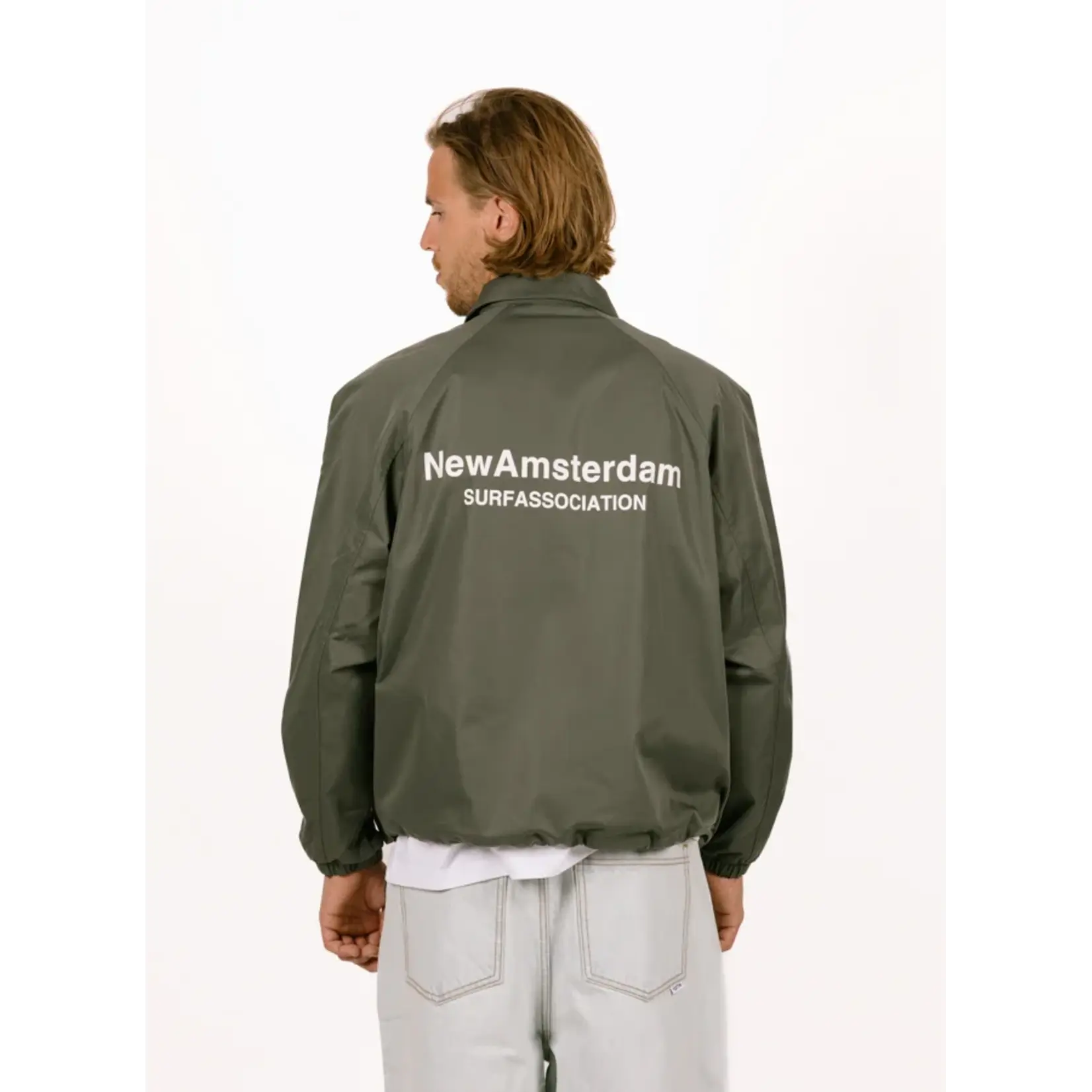 NEW AMSTERDAM SURF ASSOCIATION NEW AMSTERDAM NYLON COACH JACKET