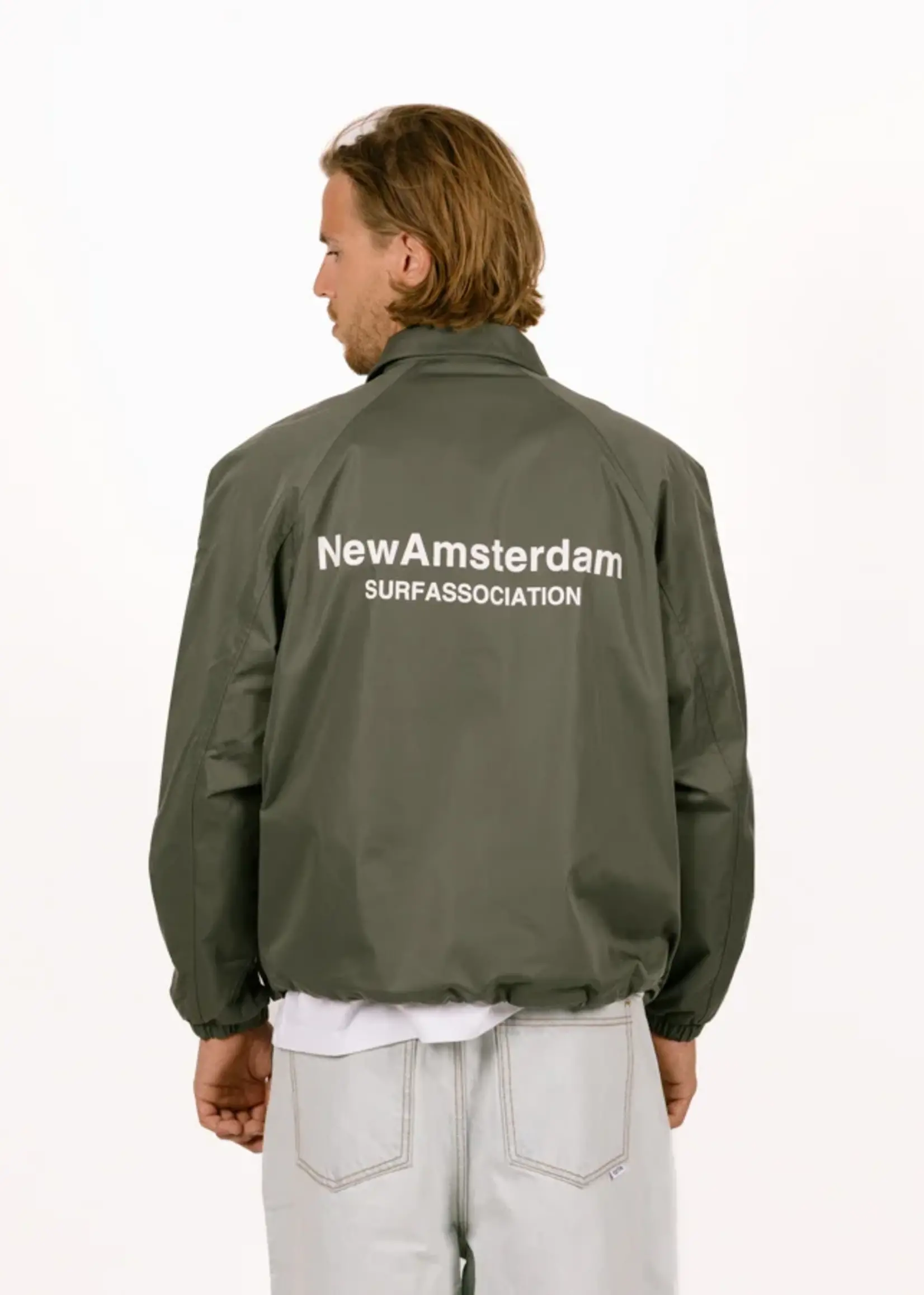NEW AMSTERDAM SURF ASSOCIATION NEW AMSTERDAM NYLON COACH JACKET