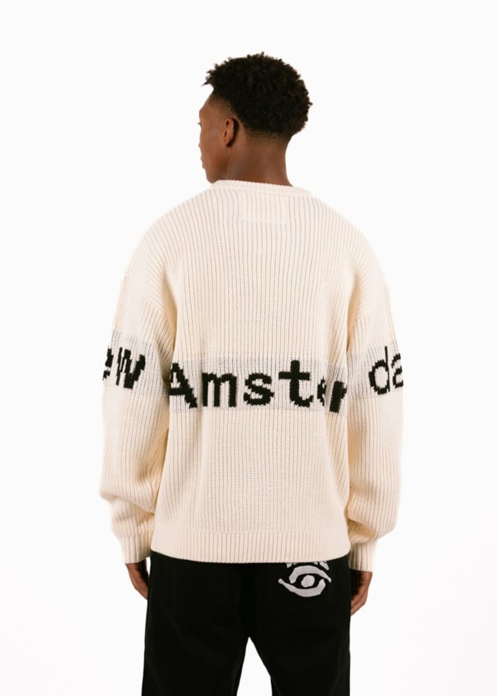 NEW AMSTERDAM SURF ASSOCIATION NEW AMSTERDAM NAME CREW KNIT