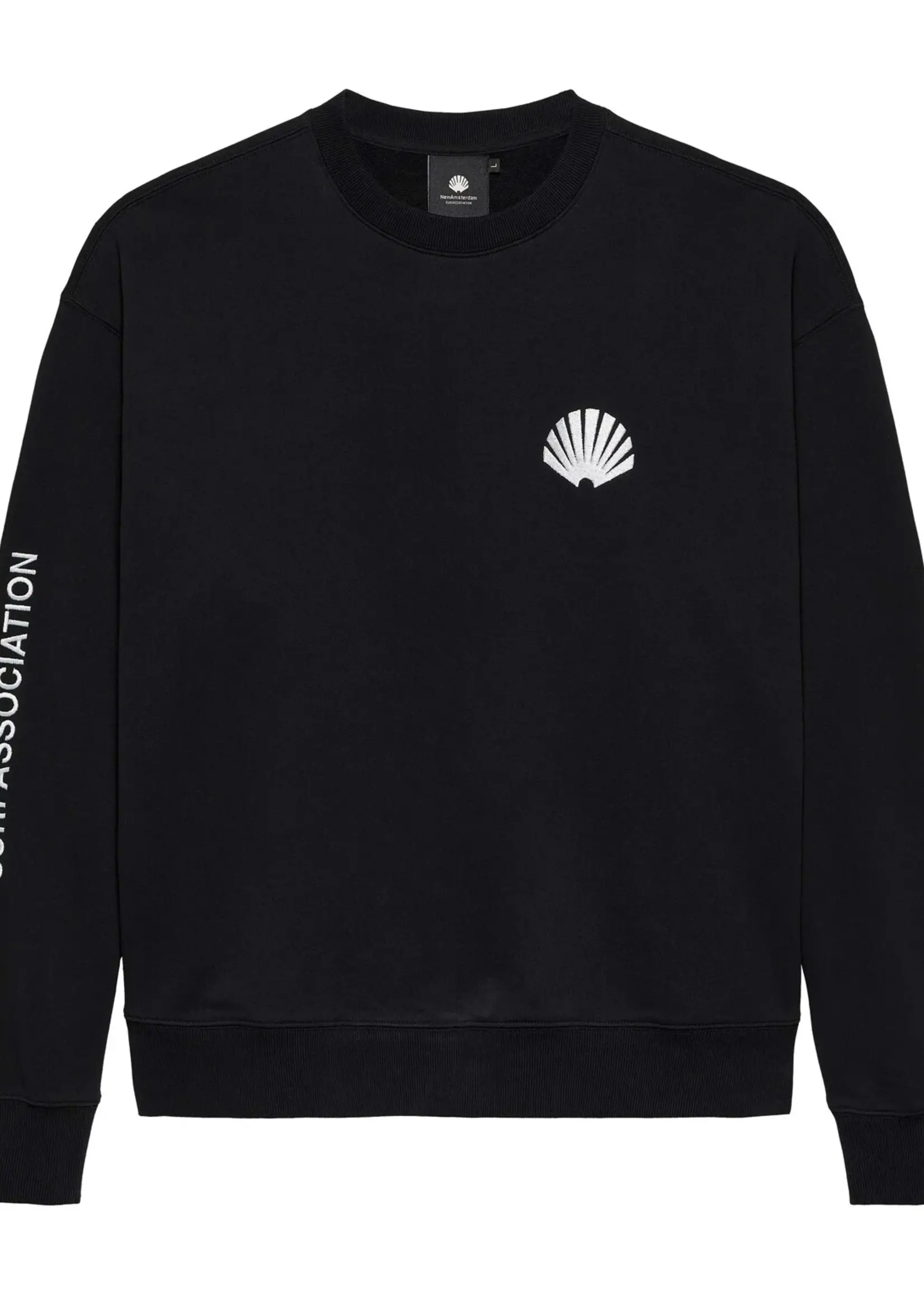 NEW AMSTERDAM SURF ASSOCIATION NEW AMSTERDAM LOGO  CREWNECK