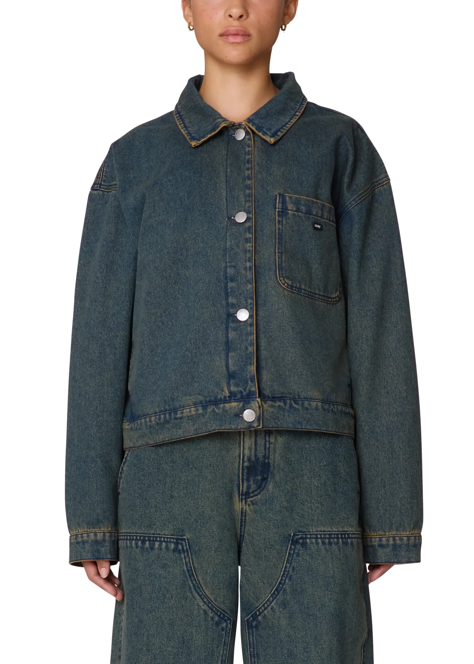 OBEY W OBEY INES DENIM JACKET
