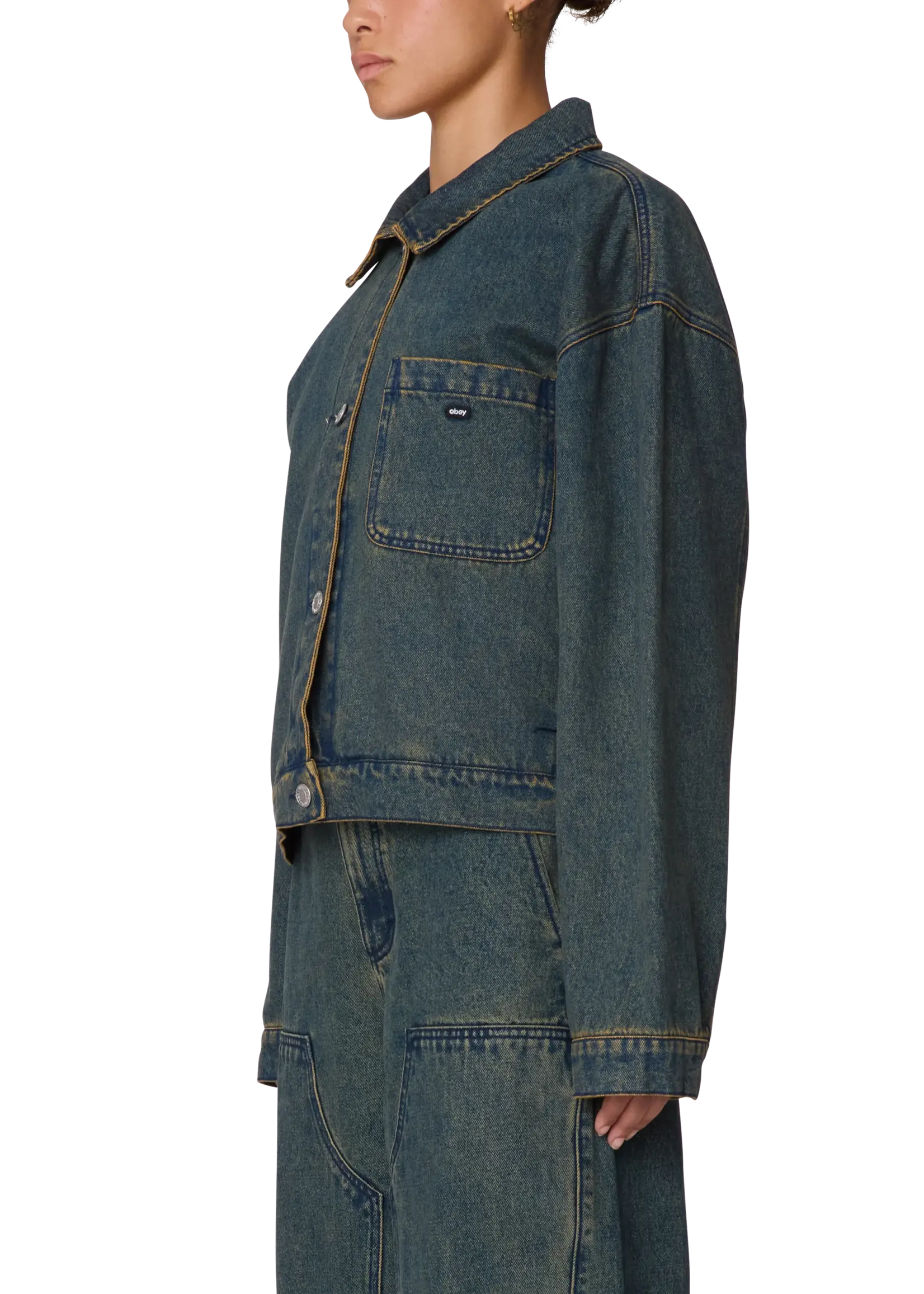 OBEY W OBEY INES DENIM JACKET