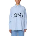 OBEY W OBEY BEVERLY GRAPHIC LS SHIRT