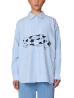 OBEY W OBEY BEVERLY GRAPHIC LS SHIRT