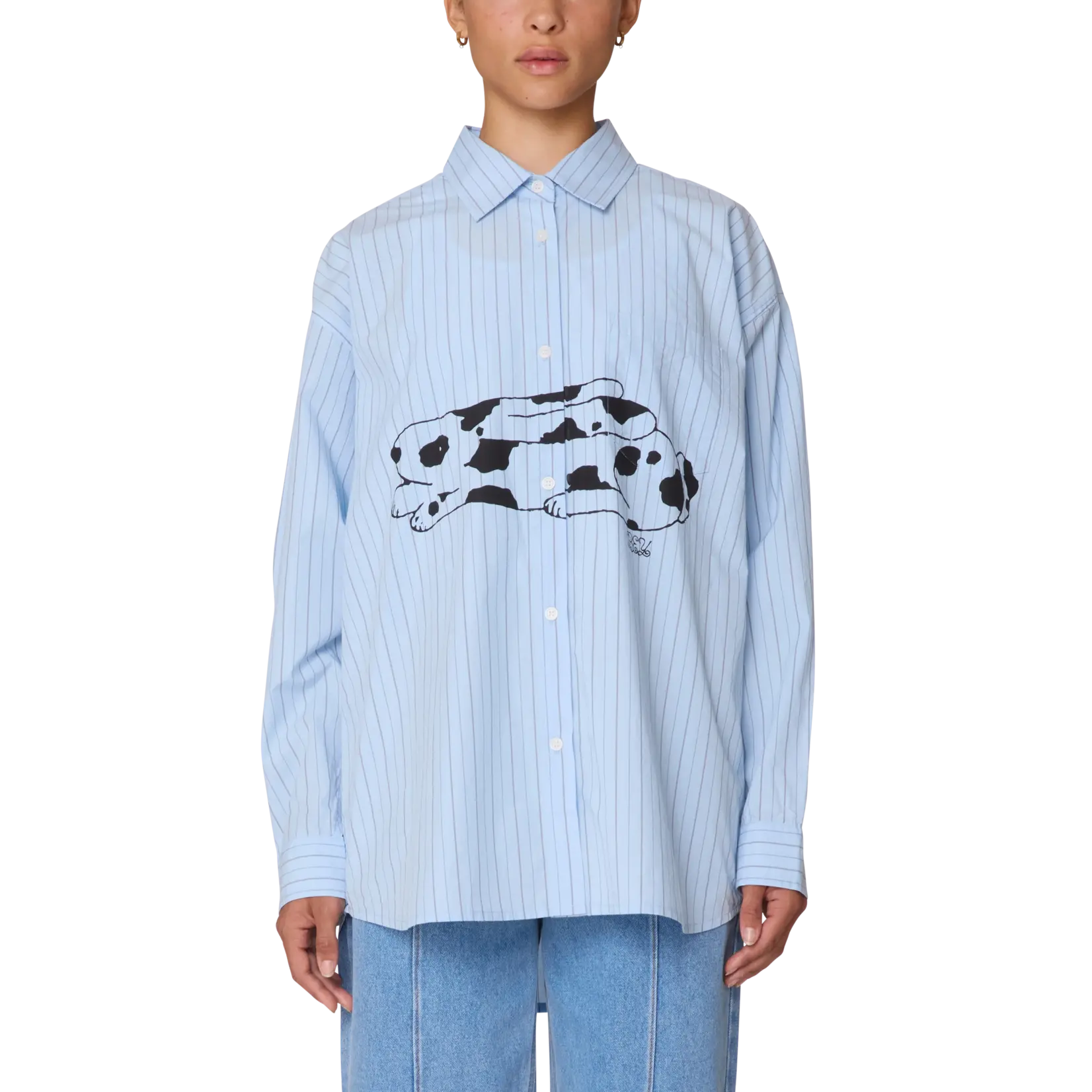 OBEY W OBEY BEVERLY GRAPHIC LS SHIRT