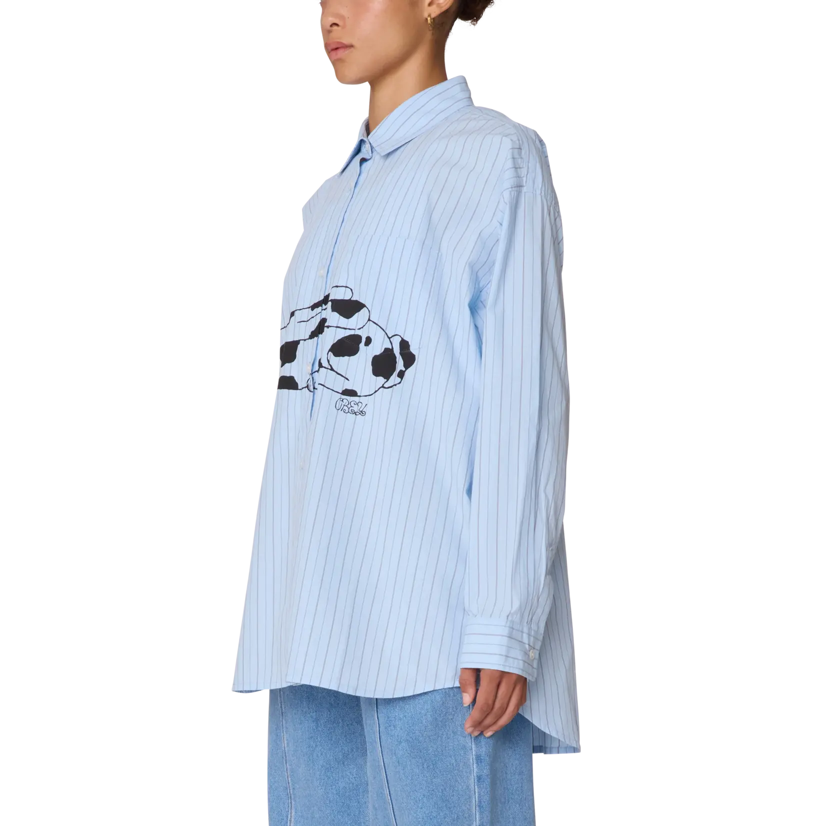 OBEY W OBEY BEVERLY GRAPHIC LS SHIRT