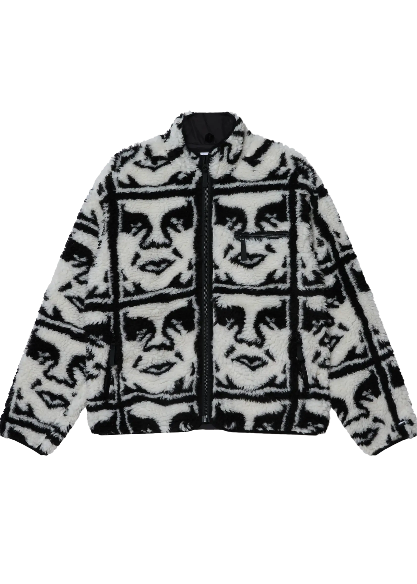 OBEY OBEY REPEATED ICON SHERPA JACKET