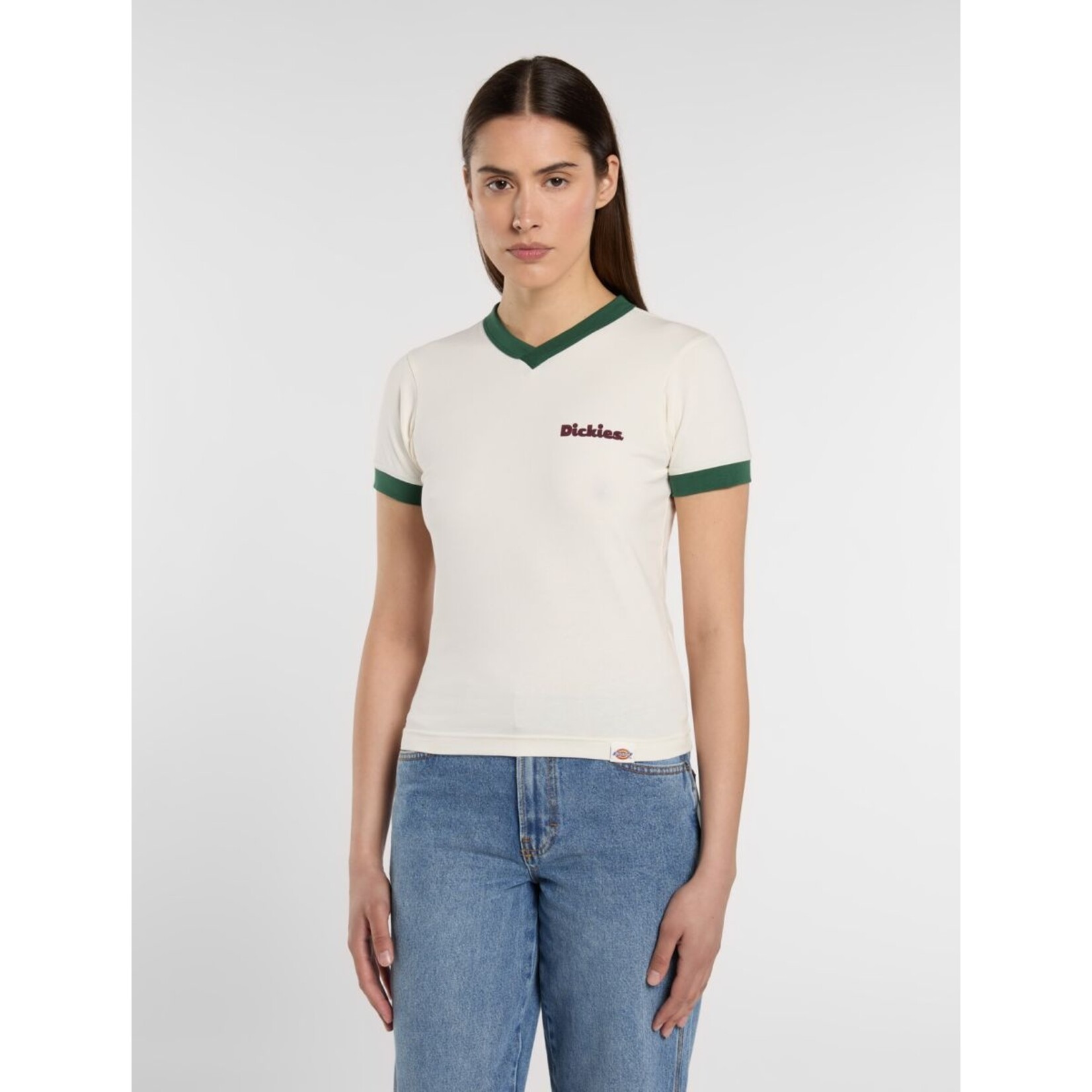 DICKIES DICKIES WOMEN SLAYDEN RINGER TEE SS