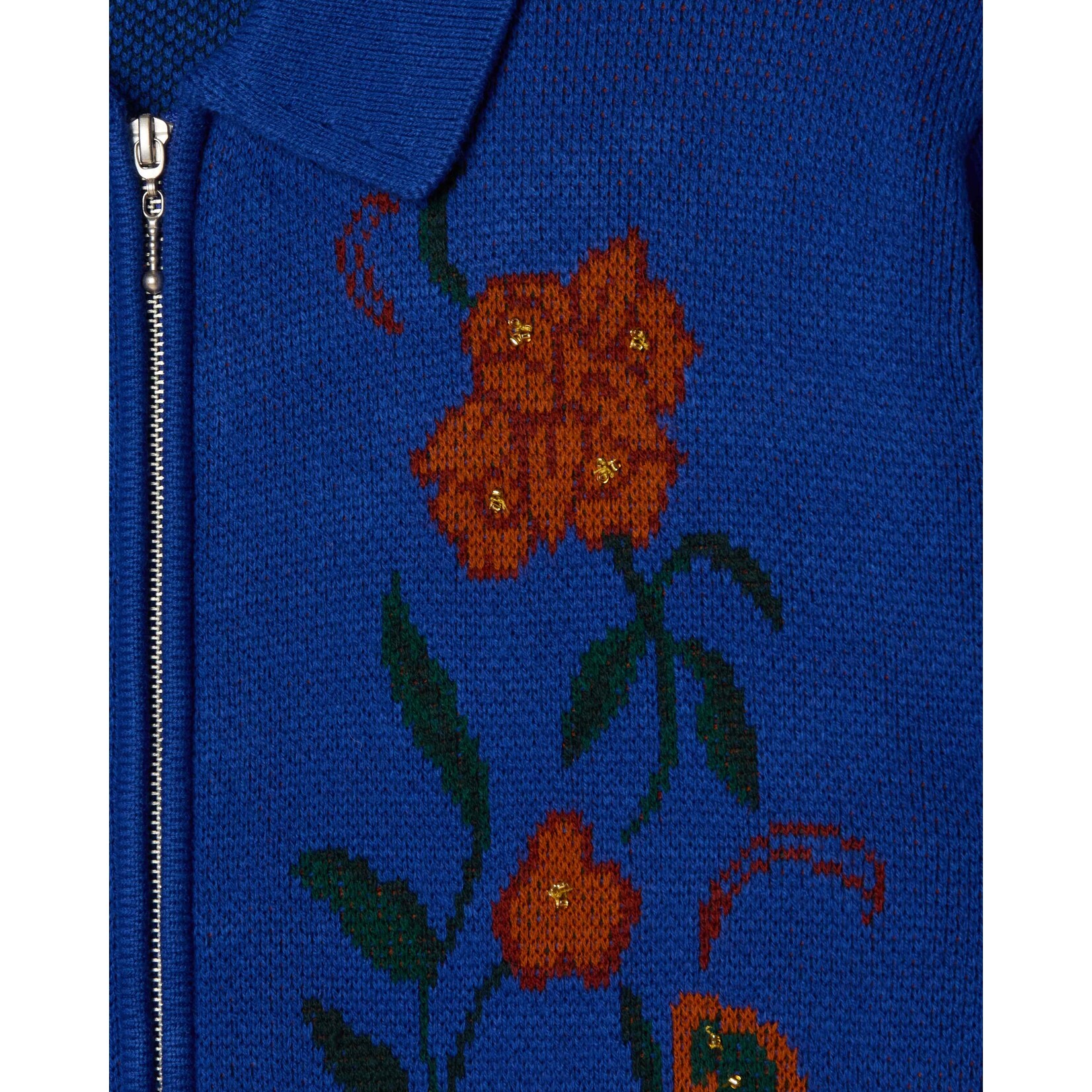 OBEY OBEY FLORAL ZIP CARDIGAN