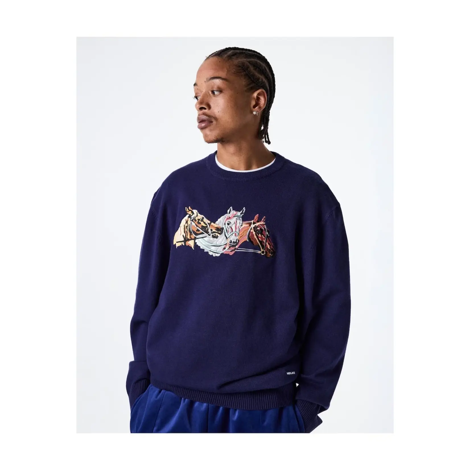 HELAS HELAS HORSES CREWNECK KNIT
