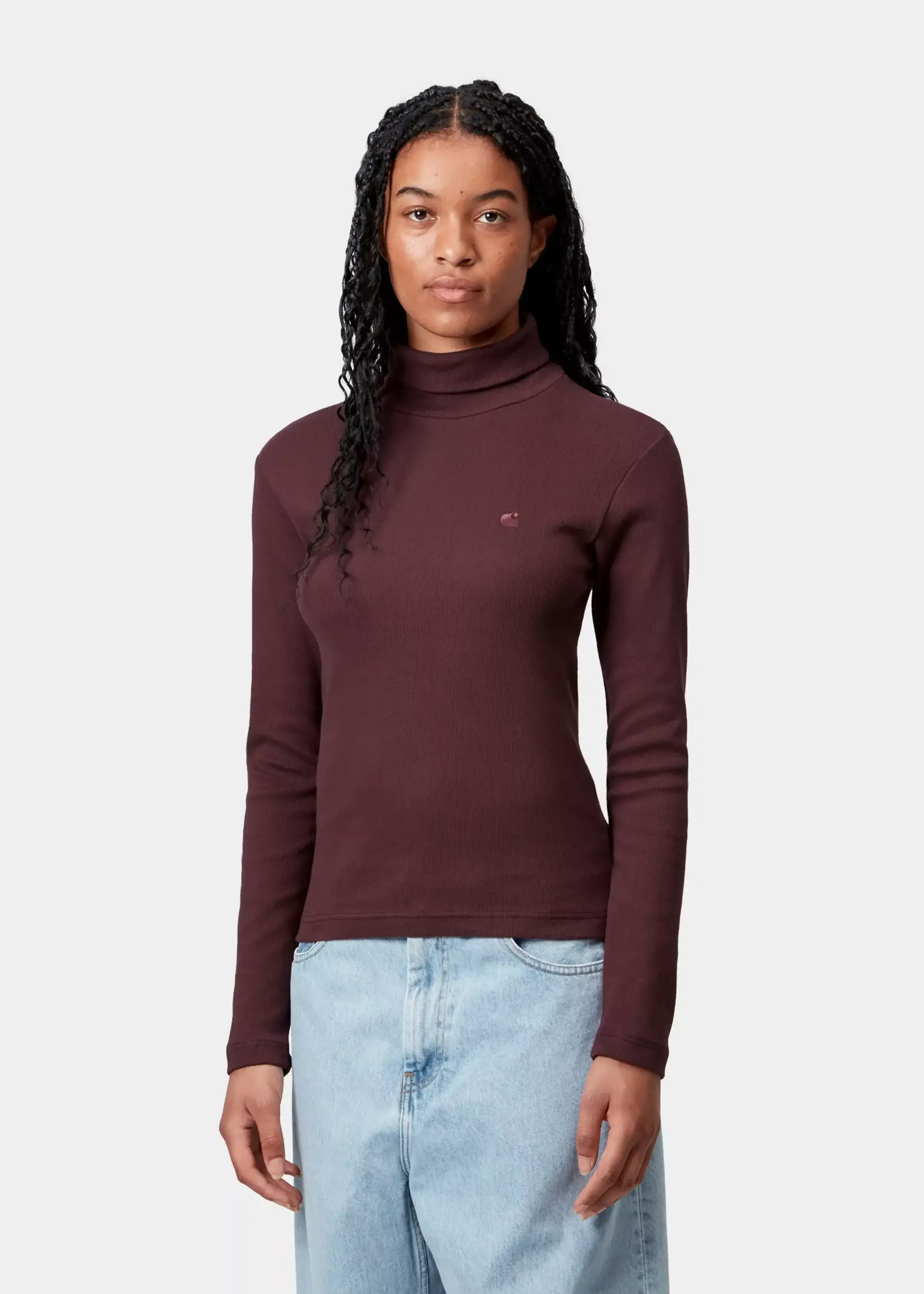 CARHARTT WIP W CARHARTT L/S PHILIPA MOCKNECK T-SHIRT