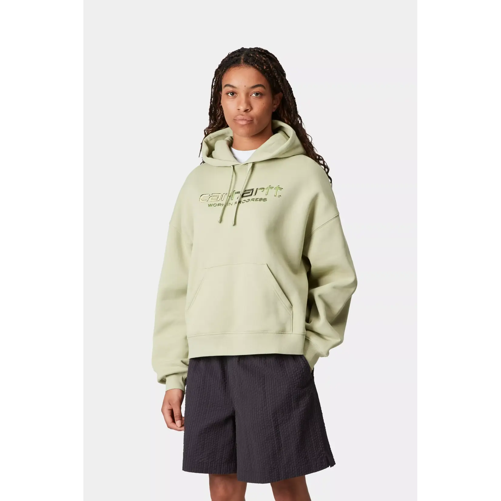 CARHARTT WIP W CARHARTT WIP HOODED SOLAR CHROME SWEAT