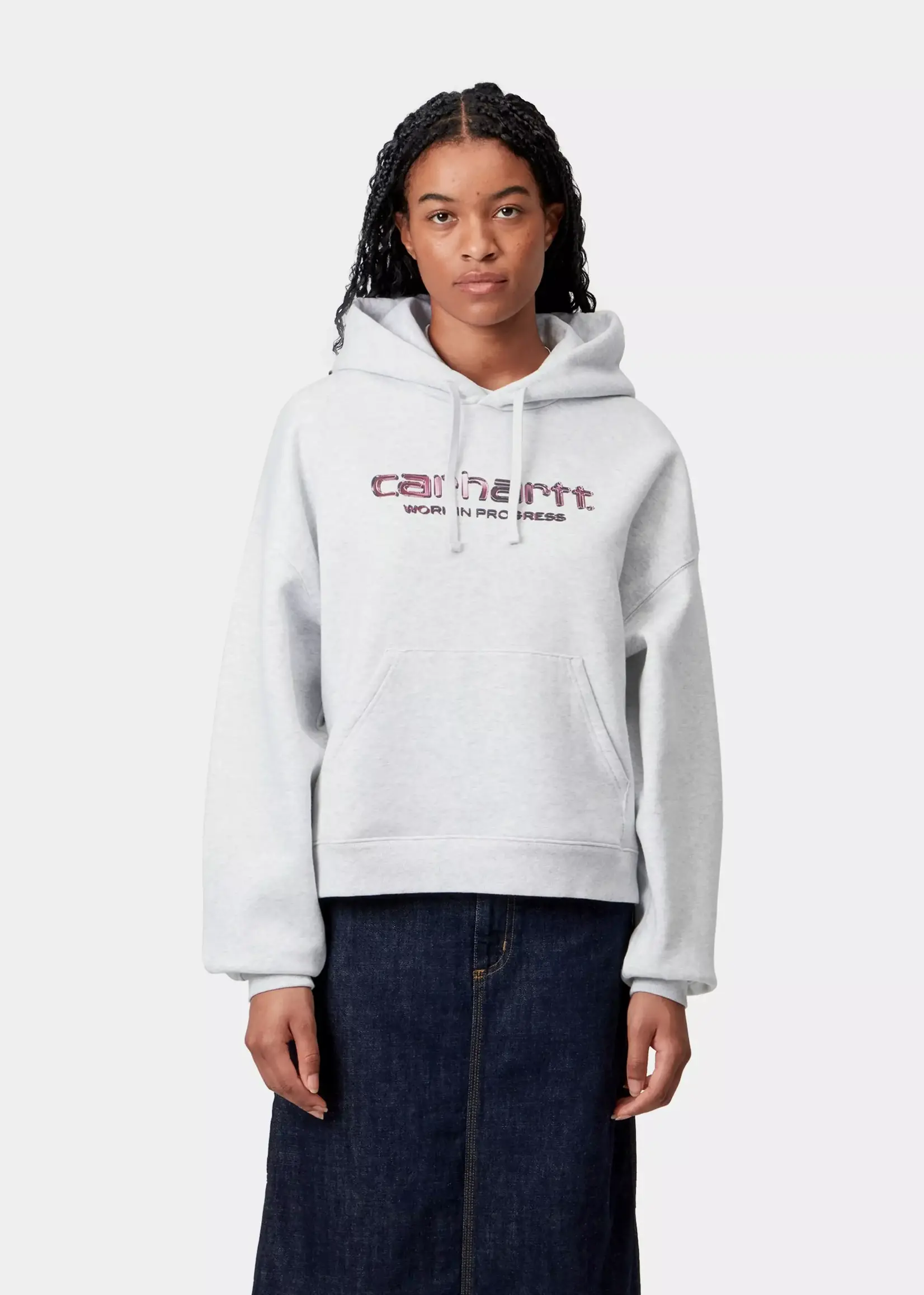 CARHARTT WIP W CARHARTT HOODED SOLAR CHROME SWEAT