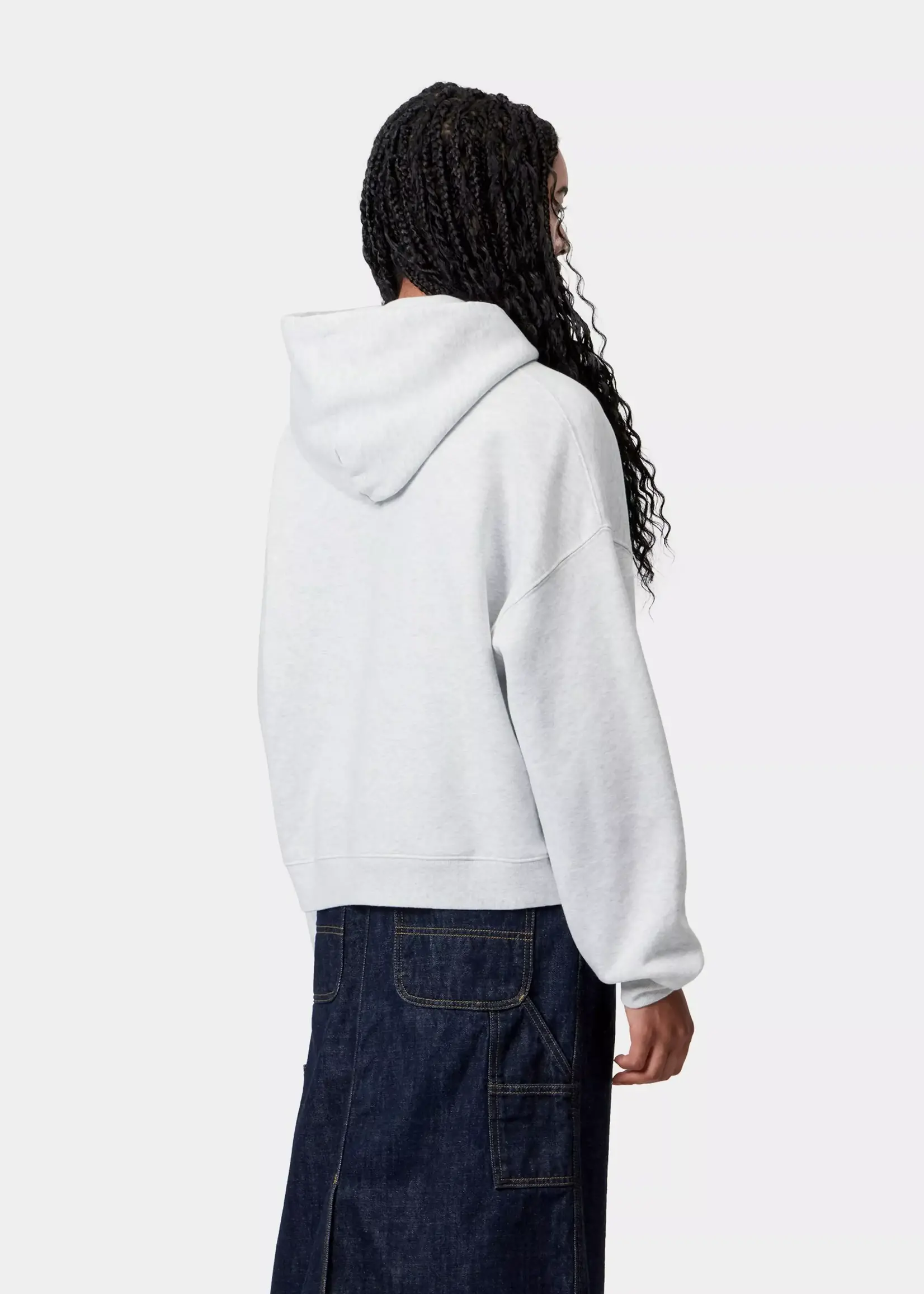 CARHARTT WIP W CARHARTT HOODED SOLAR CHROME SWEAT