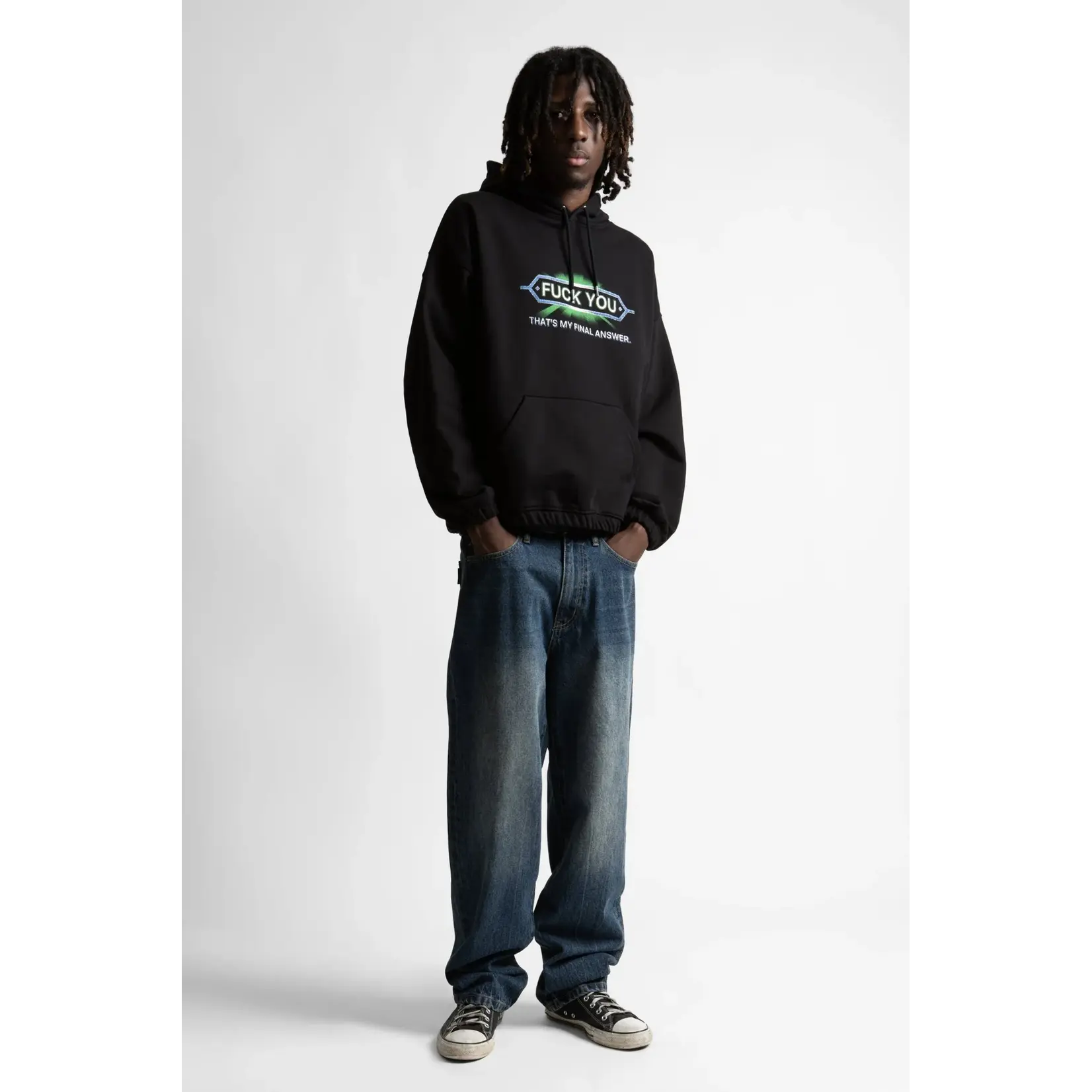 WASTED PARIS WASTED PARIS ANSWER BOXY HOODIE