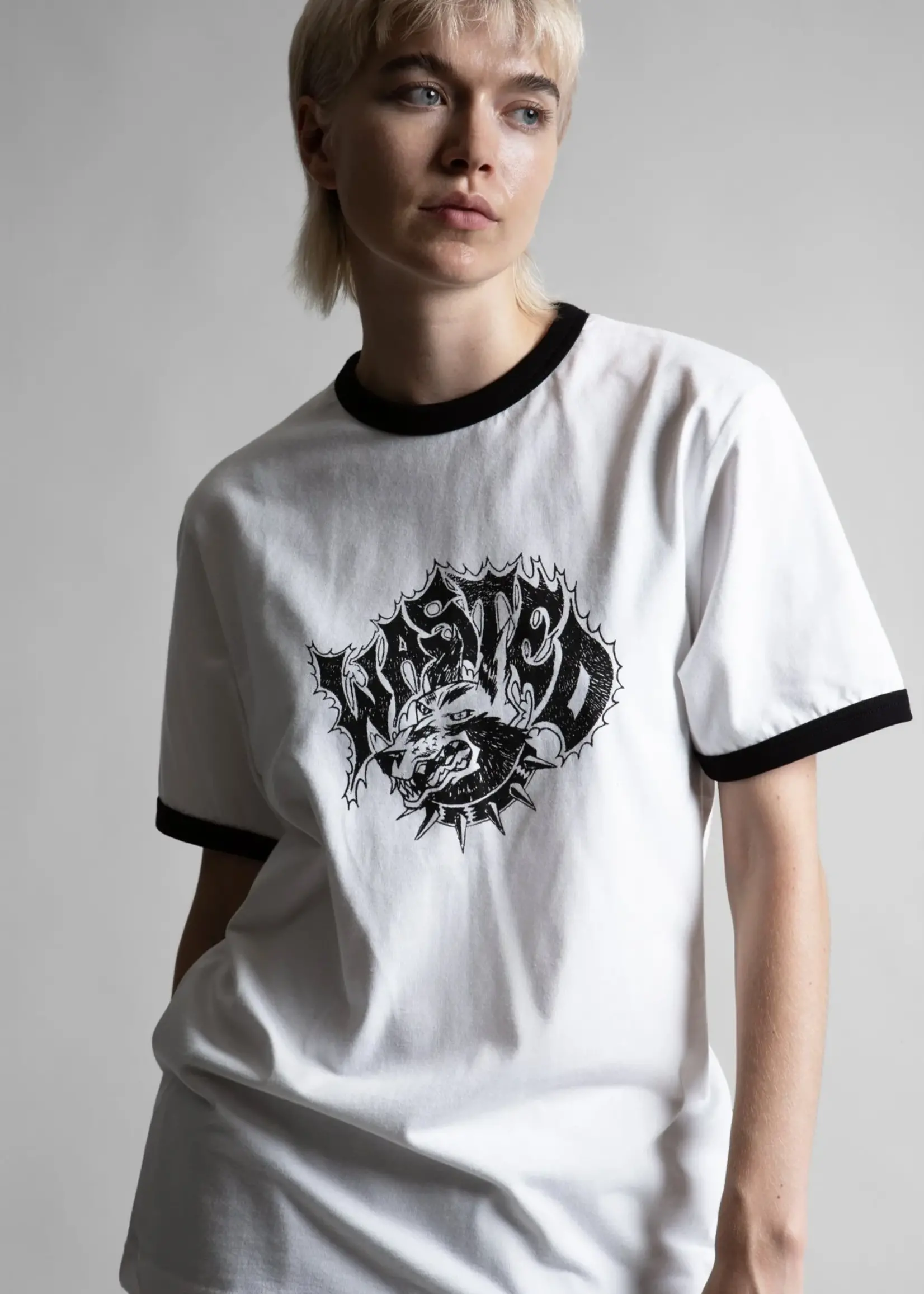 WASTED PARIS WASTED PARIS UNDERDOG RINGER TEE