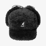 KANGOL KANGOL FAUX SHEARLING UTILITY FLAP CLAP