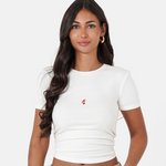 SIXTH JUNE W SIXTH JUNE 6 HEART EMBROIDERED SS TSHIRT