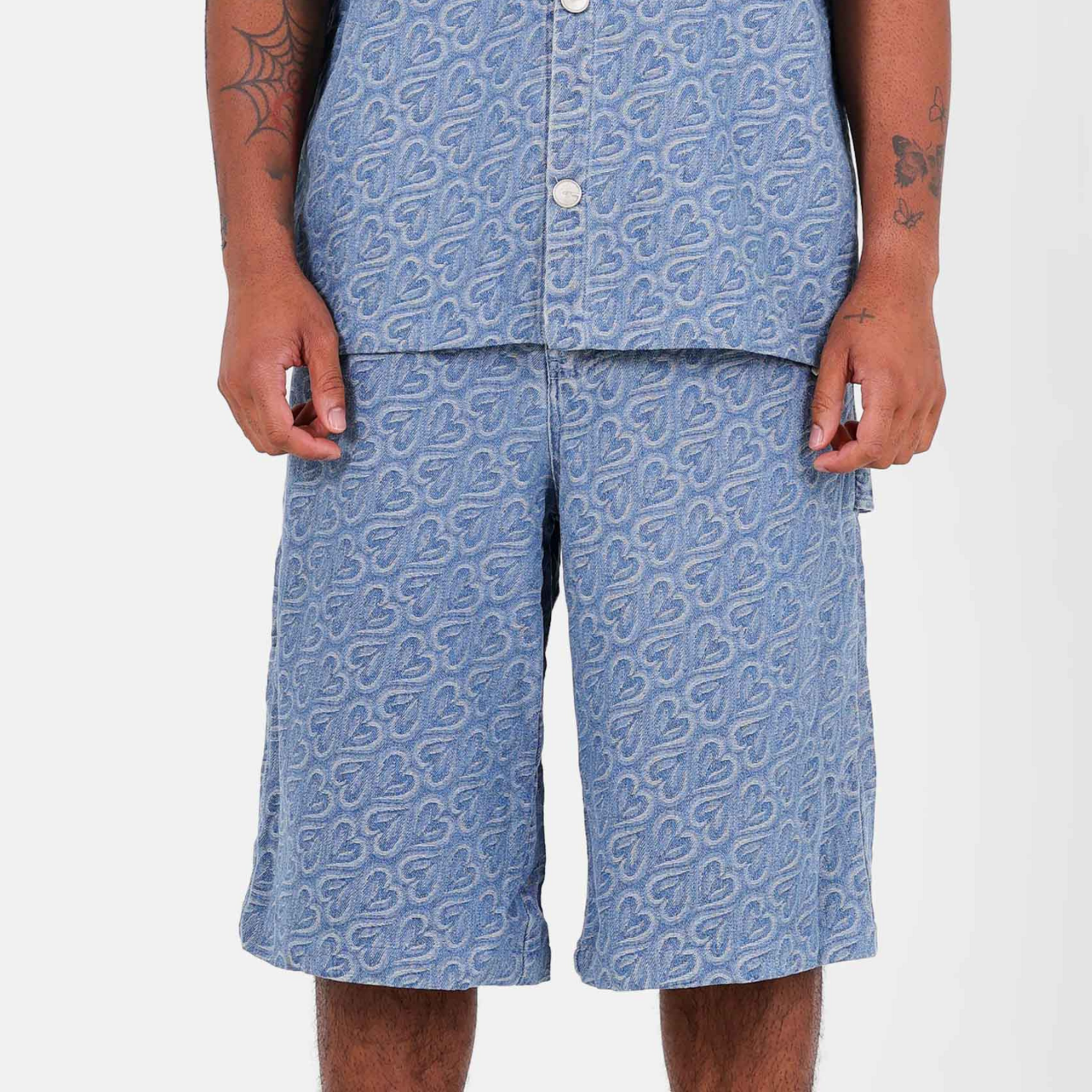 SIXTH JUNE SIXTH JUNE ALL OVER HEART DENIM SHORT