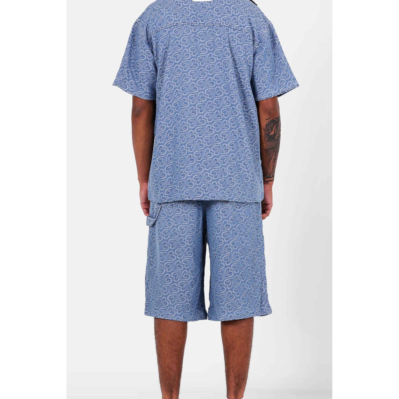 SIXTH JUNE SIXTH JUNE ALL OVER HEART DENIM SHORT